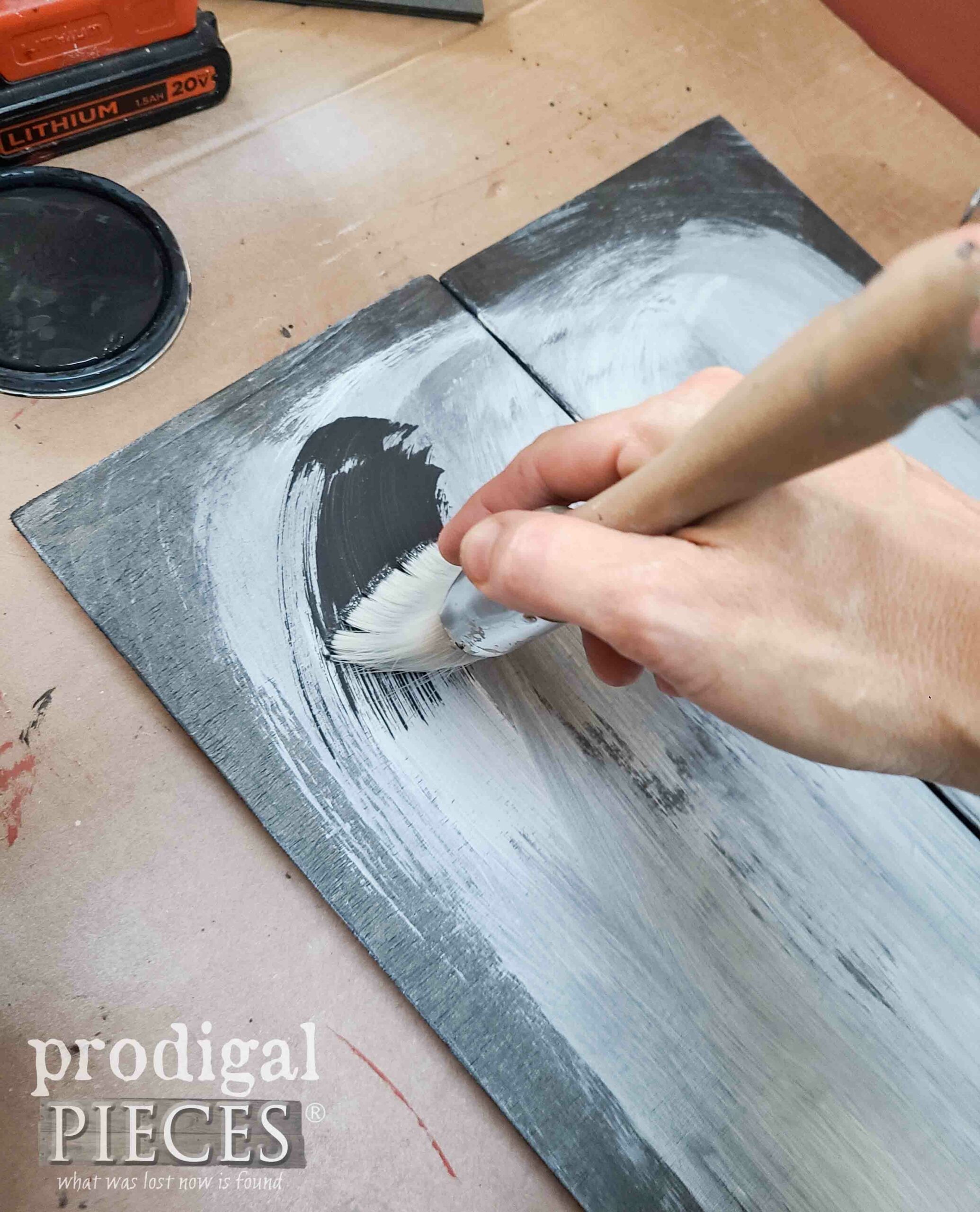 Creating Layers with Milk Paint and Reactive Stain | prodigalpieces.com #prodigalpieces