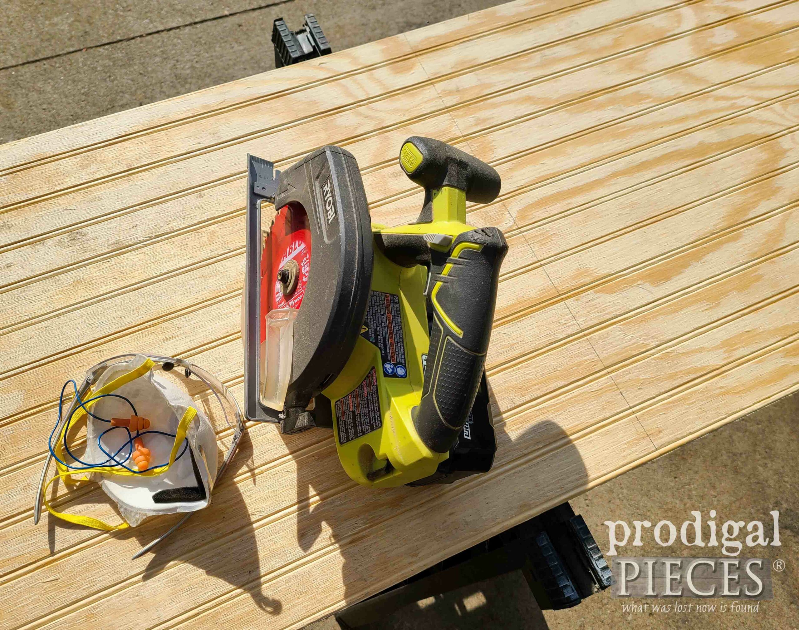 Cutting Beadboard for Laundry Bin Makeover | prodigalpieces.com #prodigalpieces