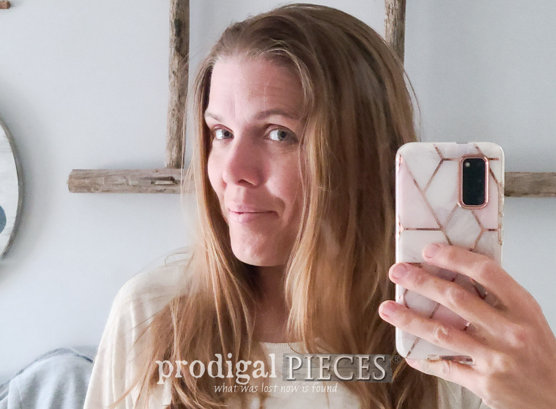 Featured 2a, 2b, 2c Wavy Hair Girl Journey with DIY Flaxseed Gel & Rice Water Rinse Recipe, and a DIY Hair Towel Tutorial with Free Pattern by Larissa of Prodigal Pieces | prodigalpieces.com #prodigalpieces #wavygirl #hair #curlfriend #curlygirl