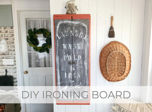 Showcase DIY Ironing Board Cabinet by Larissa of Prodigal Pieces | prodigalpieces.com #prodigalpieces