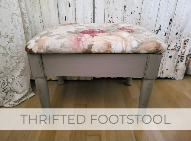 Showcase Thrifted Footstool Makeover by Larissa of Prodigal Pieces | prodigalpieces.com #prodigalpieces