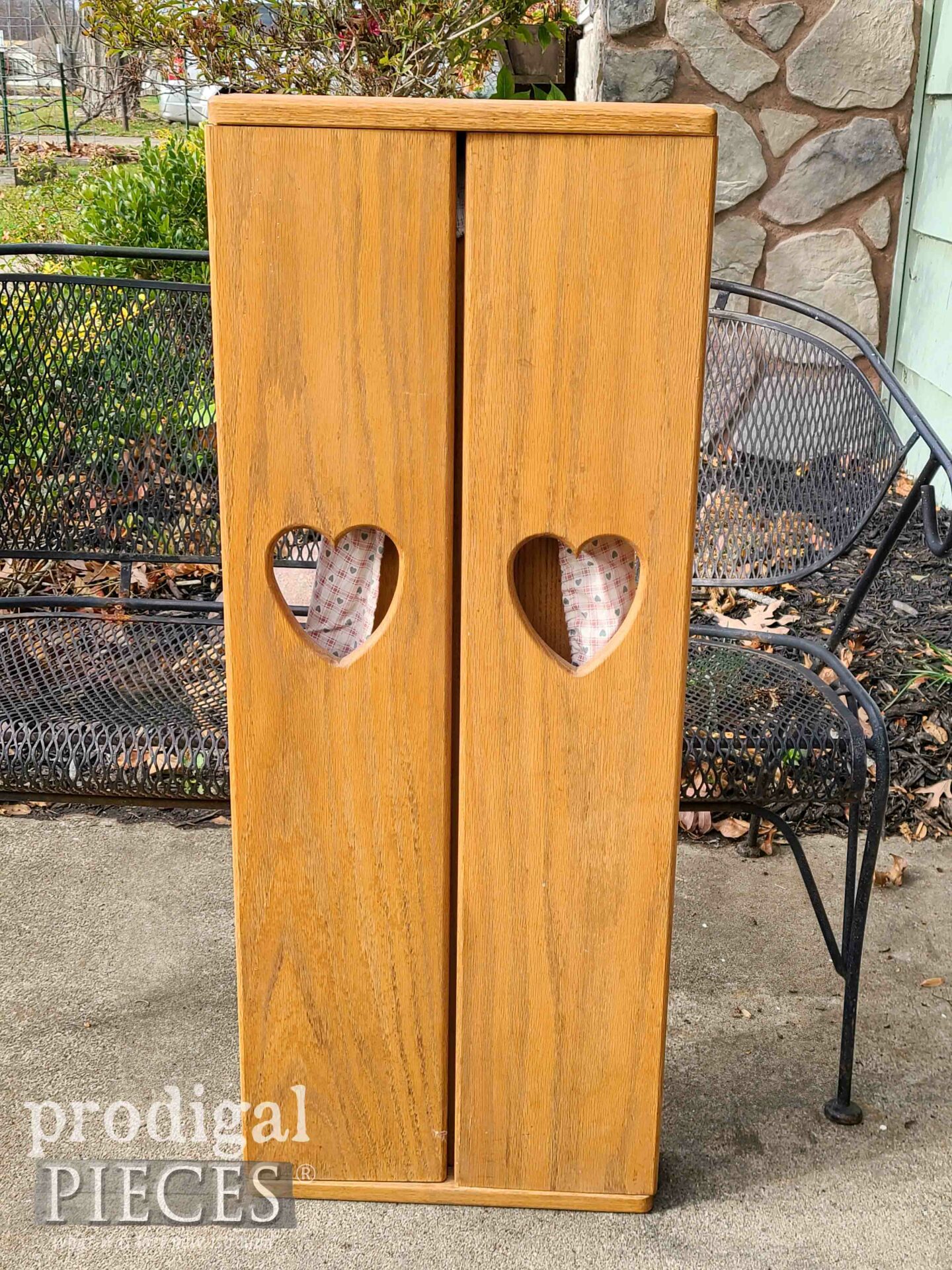 Vintage DIY Ironing Board Cabinet Before | prodigalpieces.com #prodigalpieces