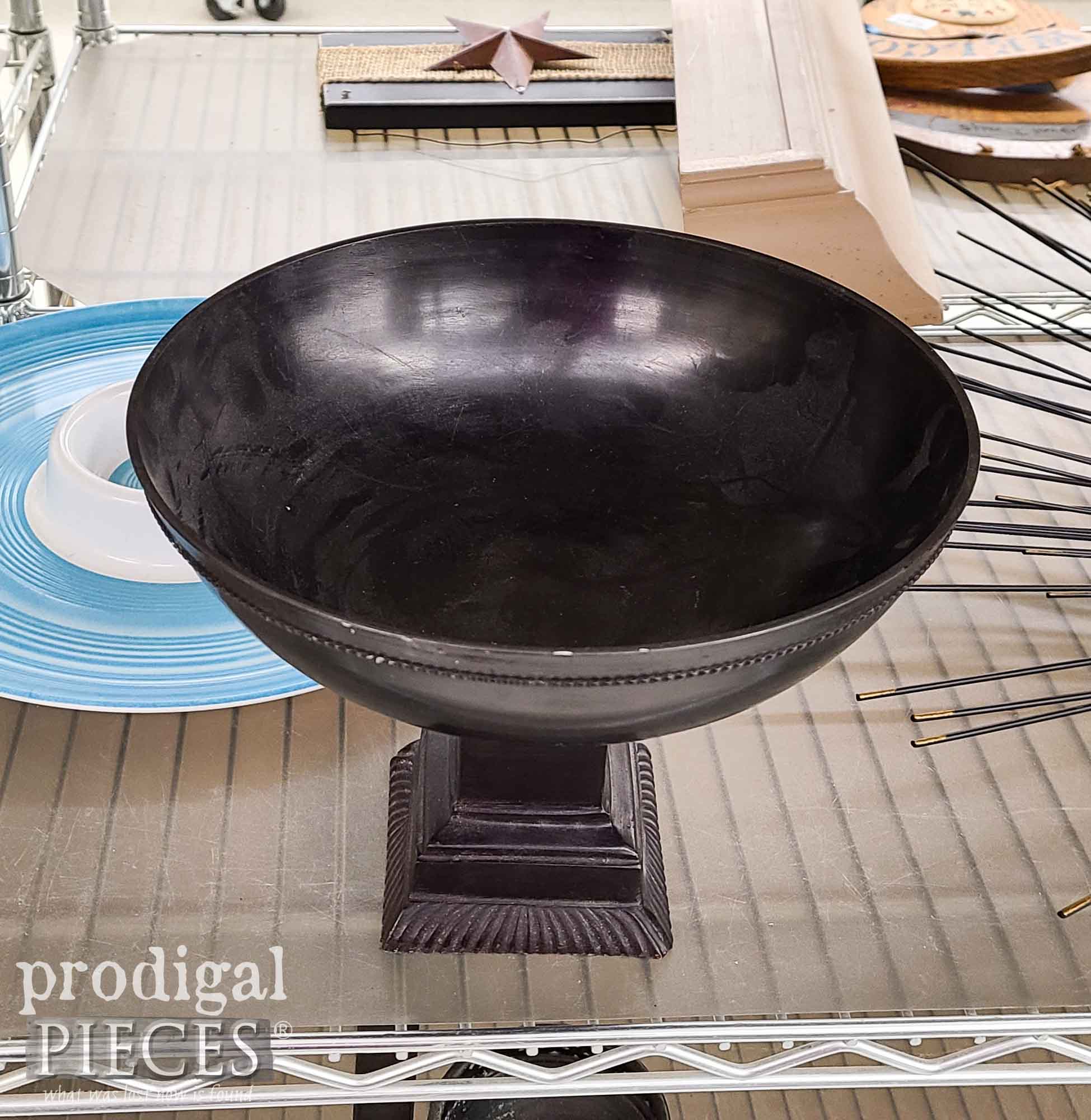 Thrifted Compote Bowl Before | prodigalpieces.com #prodigalpieces