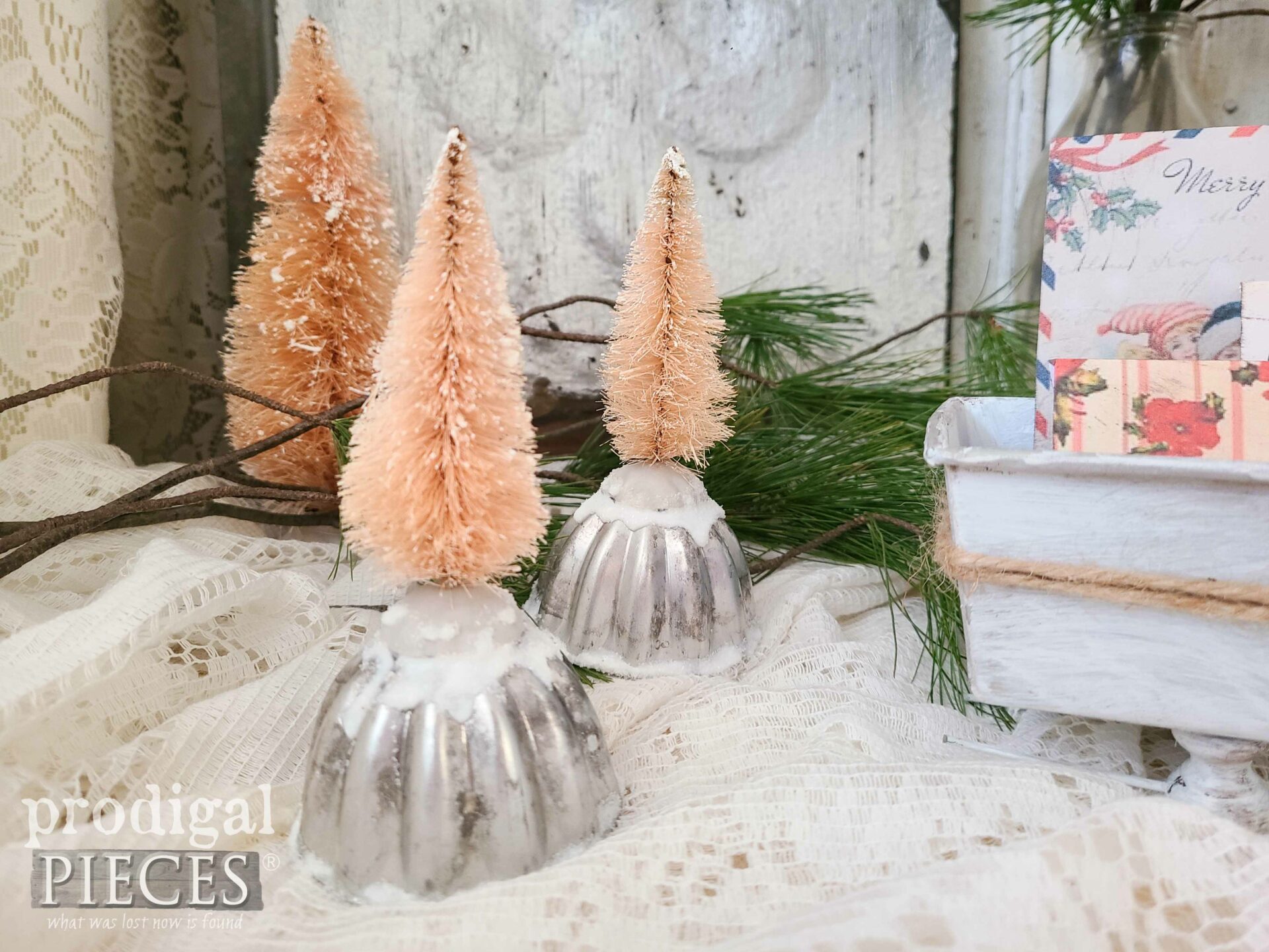 DIY Jello Mold Repurposed Christmas Ornaments by Larissa of Prodigal Pieces | prodigalpieces.com #prodigalpieces #repurposed #diy #farmhouse #Christmas