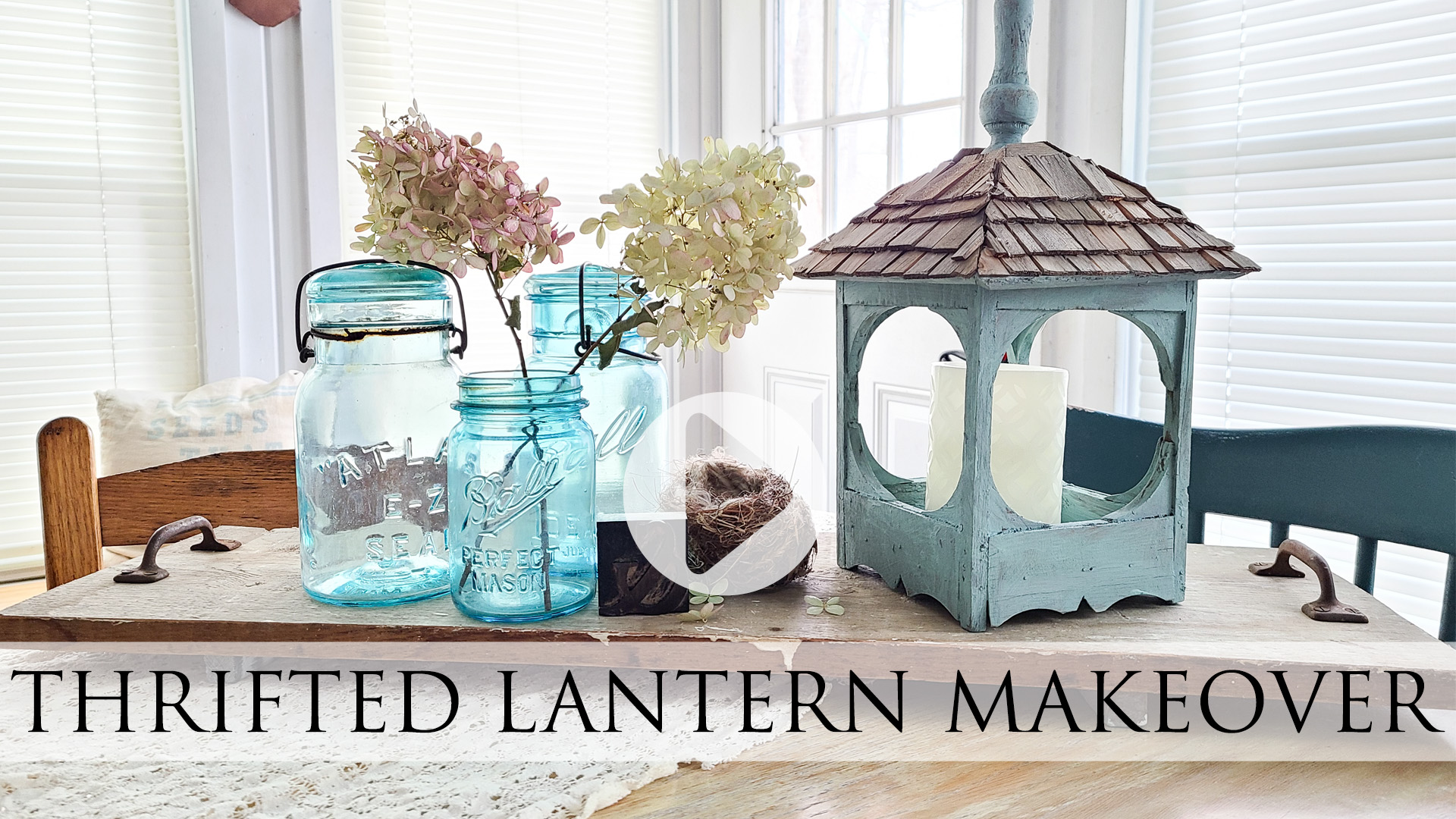 A thrifted lantern makeover video tutorial by Larissa of Prodigal Pieces | prodigalpieces.com #prodigalpieces