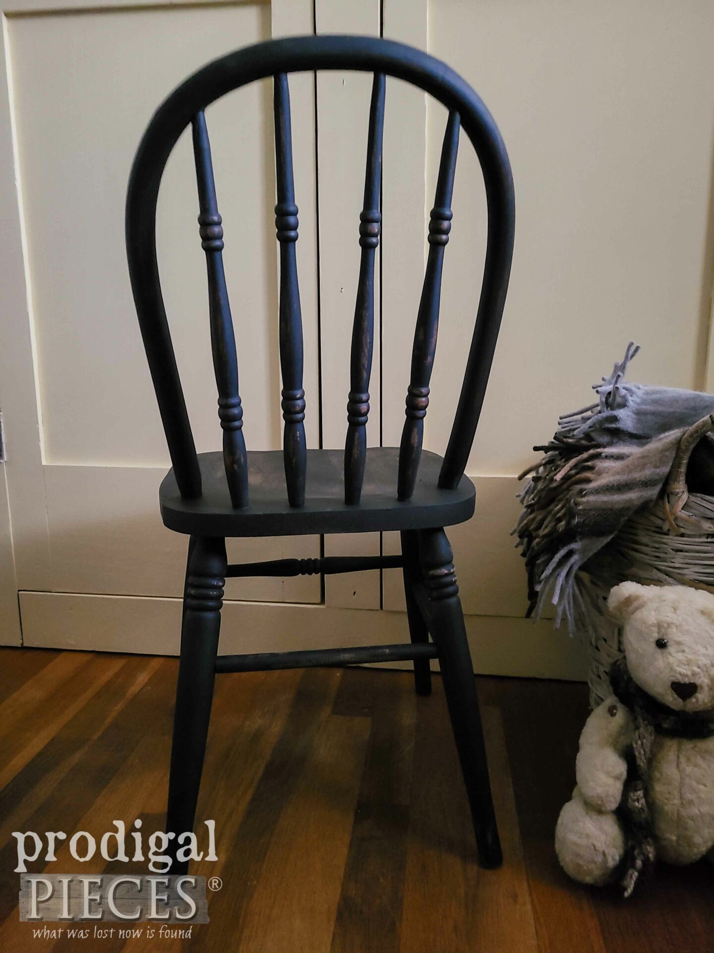 Back View of Windsor Style Chair for Kids | prodigalpieces.com #prodigalpieces