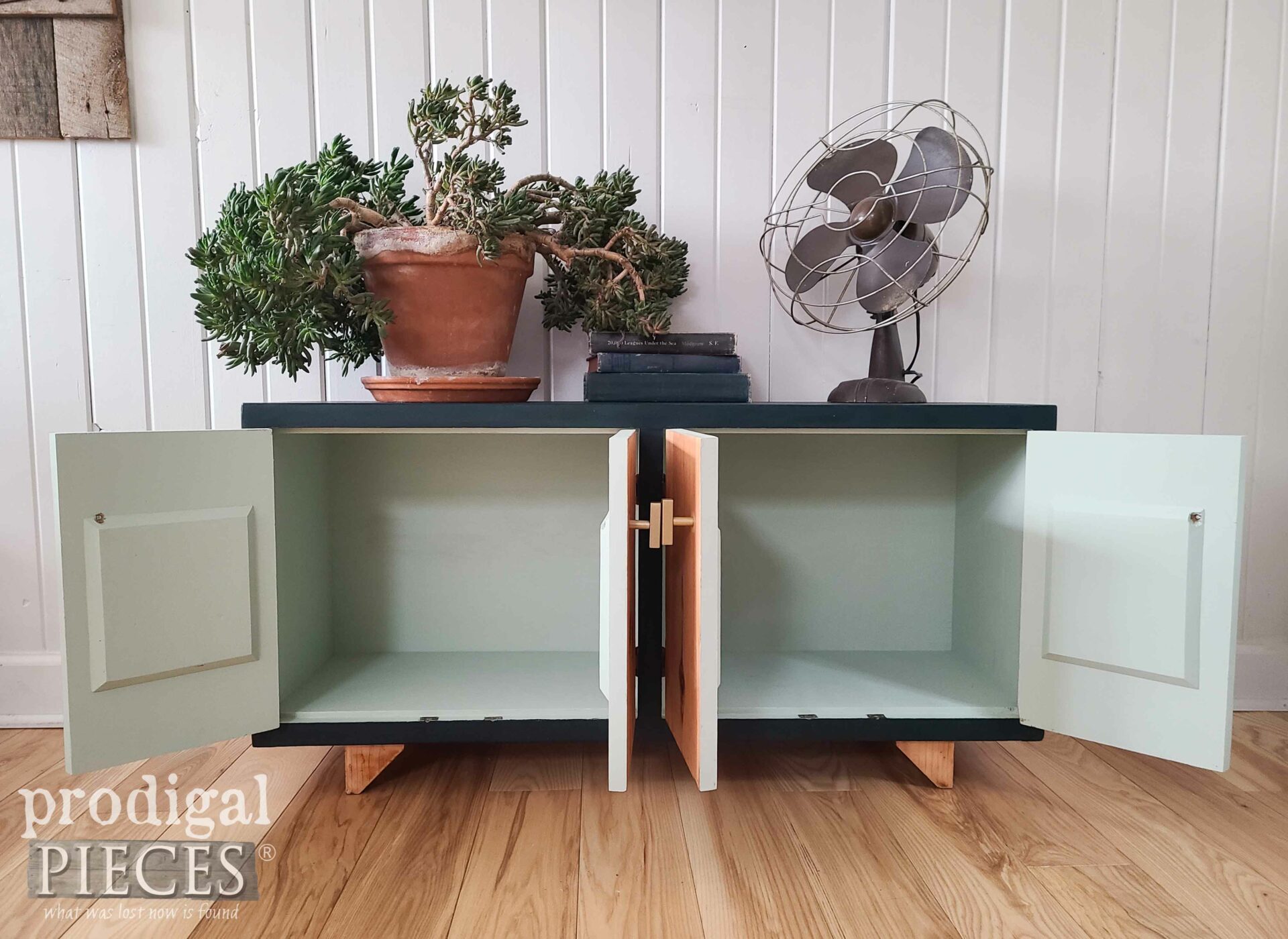 Painted Interior Wood Console Cabinet by Larissa of Prodigal Pieces | prodigalpieces.com #prodigalpieces #furniture 