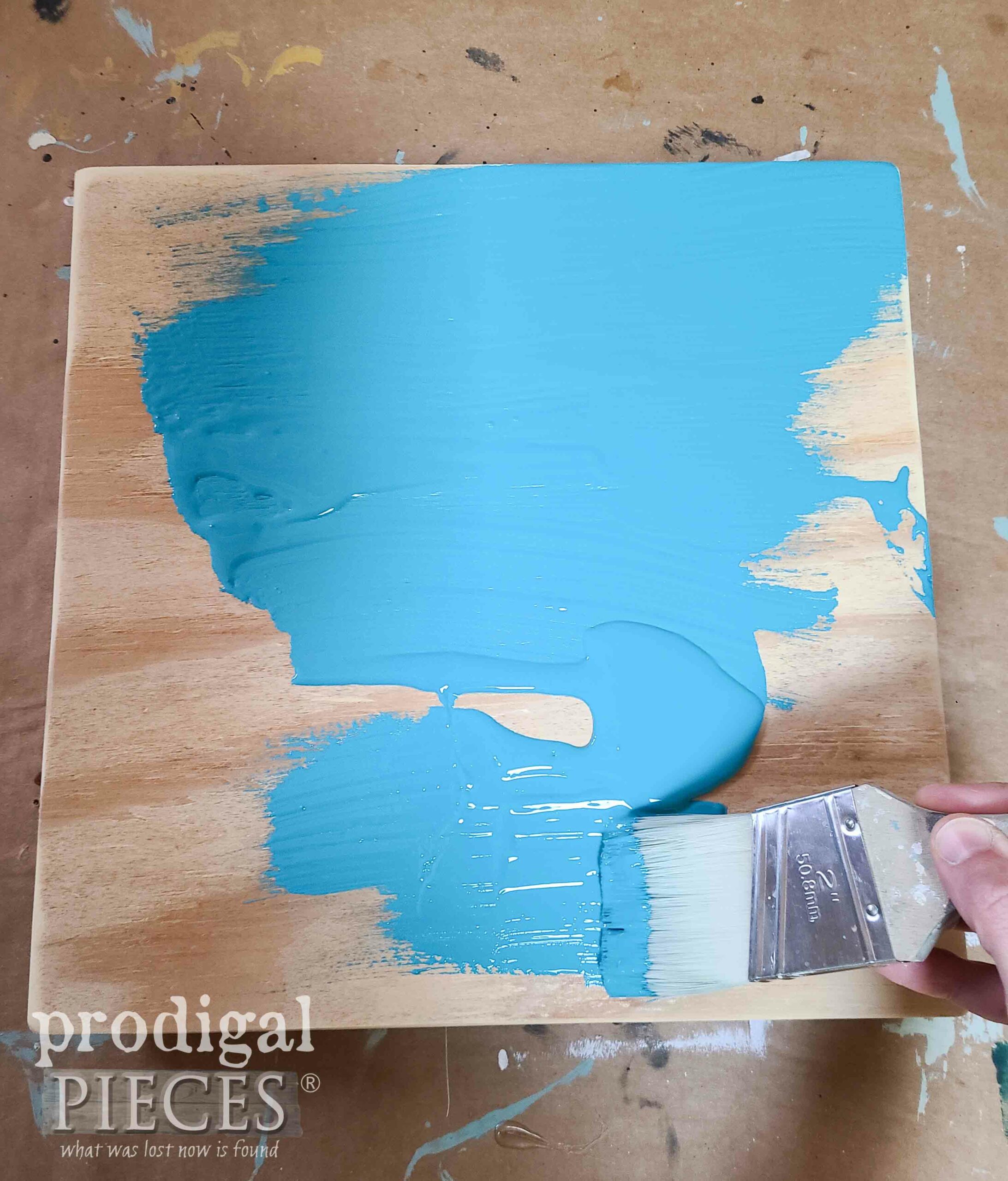 Painting Snuffle Board Base | prodigalpieces.com #prodigalpieces