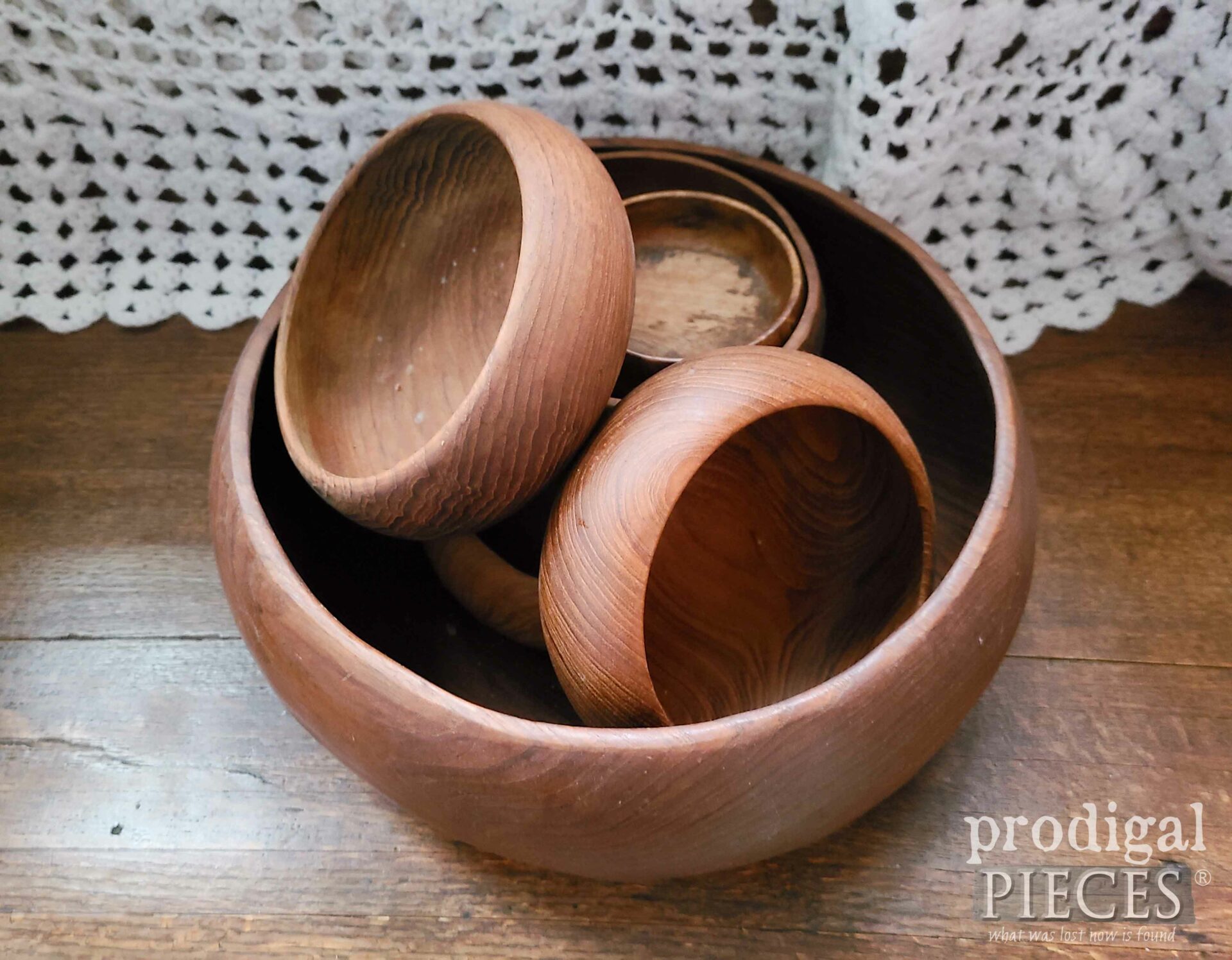 Wooden Salad Bowls Before | prodigalpieces.com #prodigalpieces