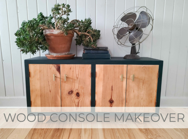 Showcase Wood Console Makeover by Larissa of Prodigal Pieces | prodigalpieces.com #prodigalpieces