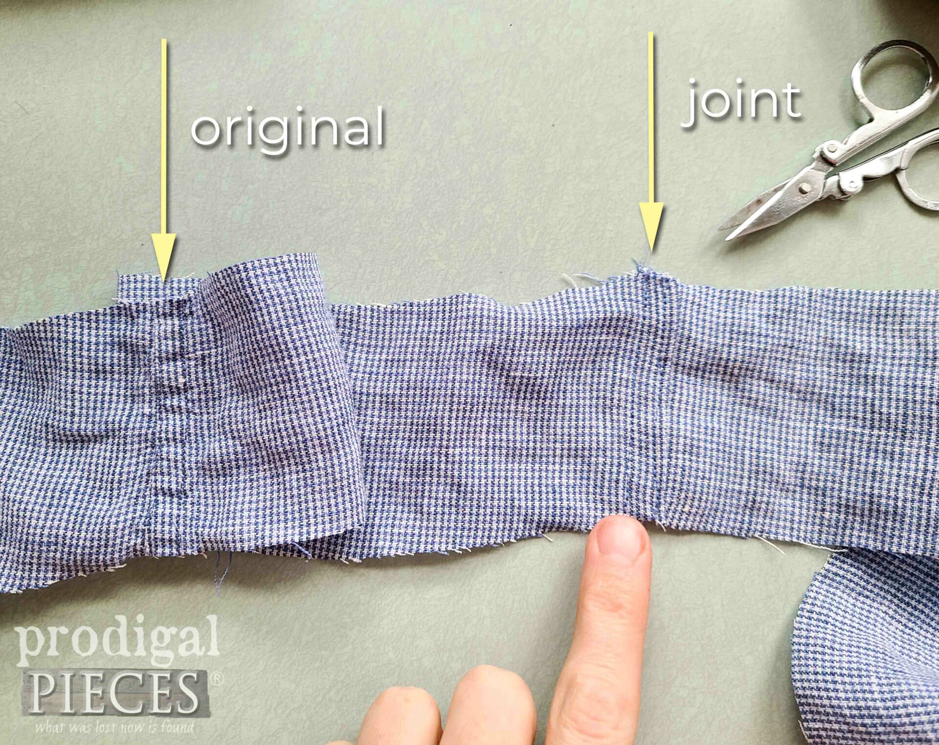 Using a Flat Felled Seam on Refashioned Linen Jacket | prodigalpieces.com #prodigalpieces