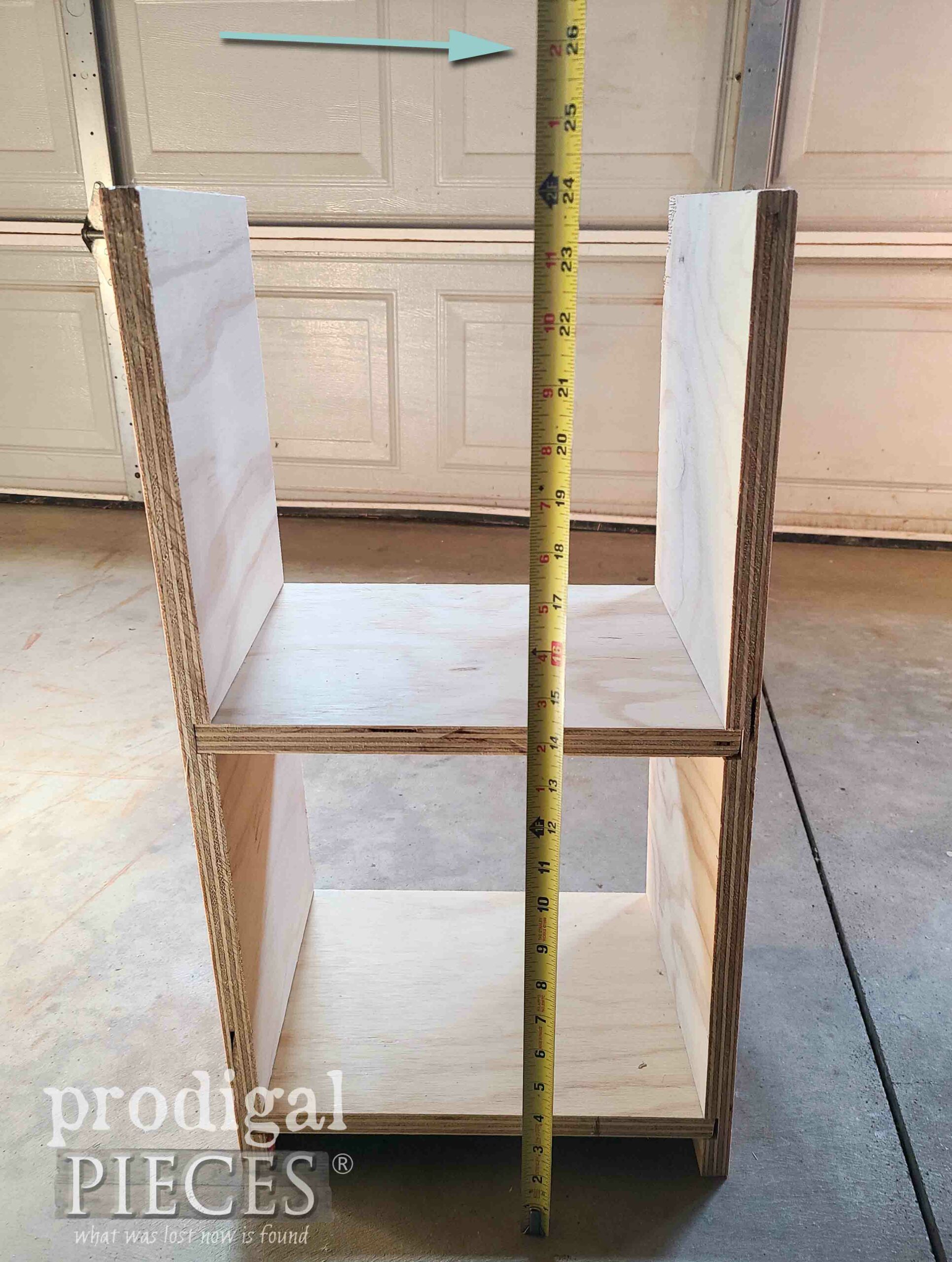 Measure DIY Toilet Paper Holder Shelf | prodigalpieces.com #prodigalpieces