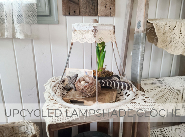 Showcase of Upcycled Lampshade Cloche by Larissa of Prodigal Pieces | prodigalpieces.com #prodigalpieces