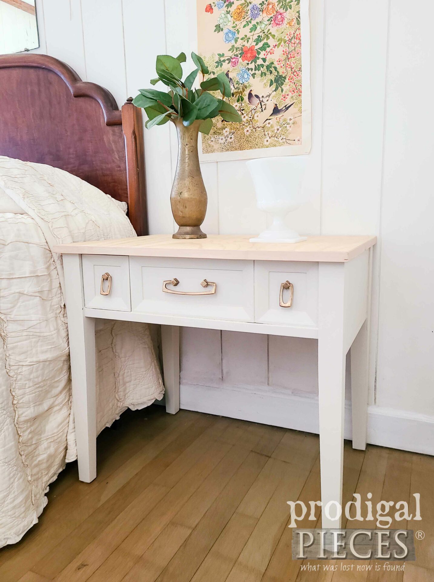 Boho Style Nightstand Table by Larissa of Prodigal Pieces | prodigalpieces.com #prodigalpieces #boho