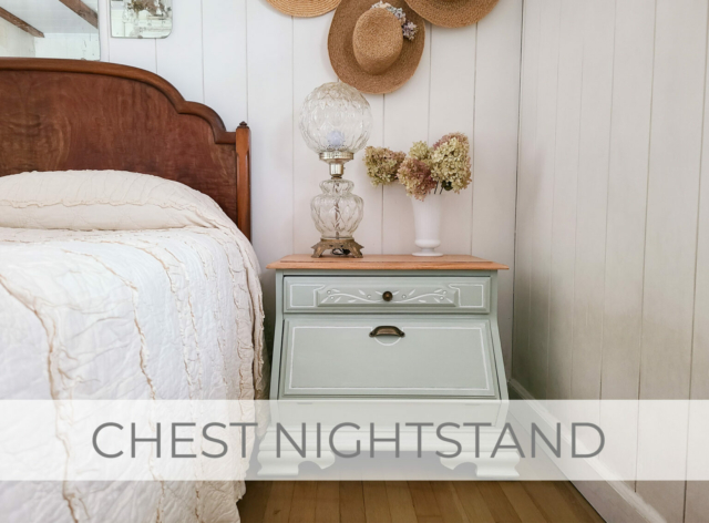 Showcase of Vintage Chest Nightstand Makeover by Larissa of Prodigal Pieces | prodigalpieces.com #prodigalpieces
