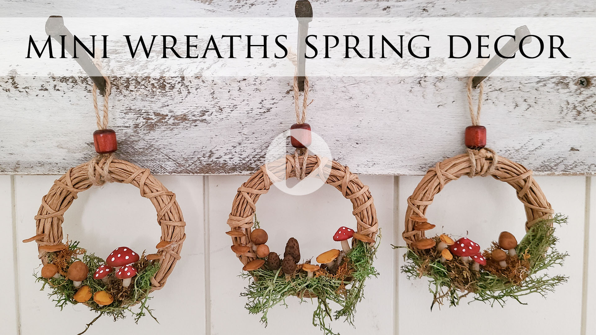 Showcase Mini Wreaths Spring Decor Video Tutorial by Larissa of Prodigal Pieces | prodigalpieces.com #prodigalpieces
