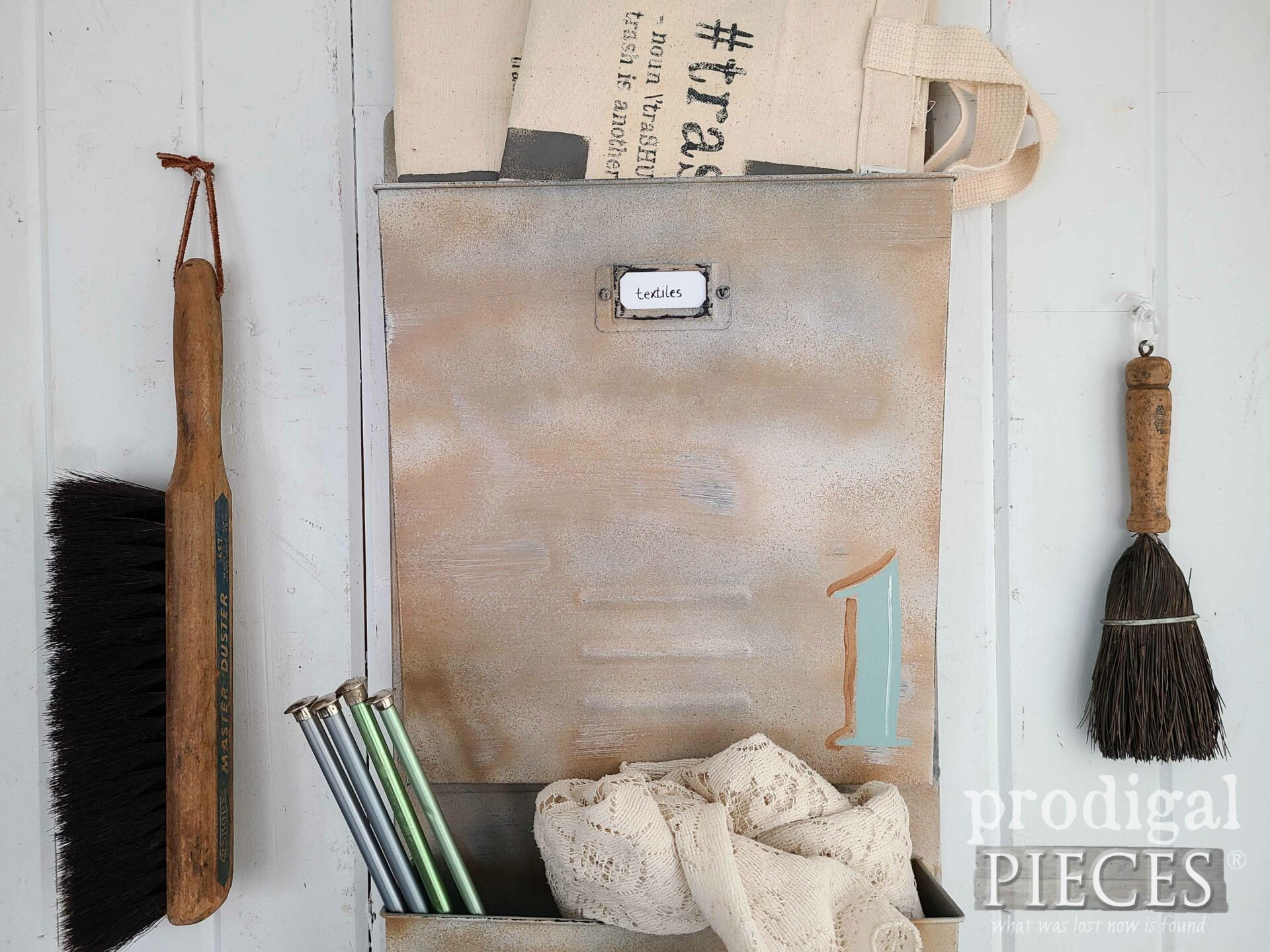 Industrial Style Vertical Wall File by Larissa of Prodigal Pieces | prodigalpieces.com #prodigalpieces #industrial #diy