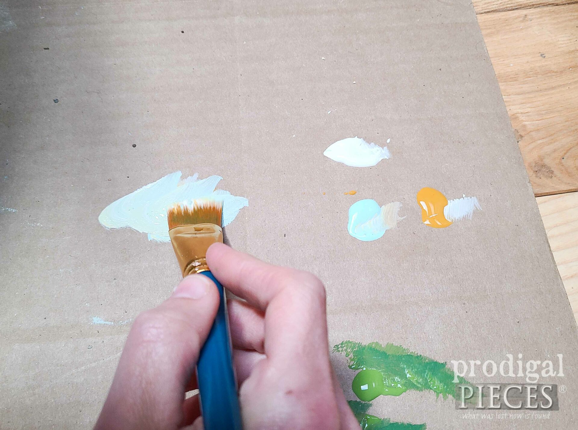 Mixing Paint for Chair | prodigalpieces.com #prodigalpieces