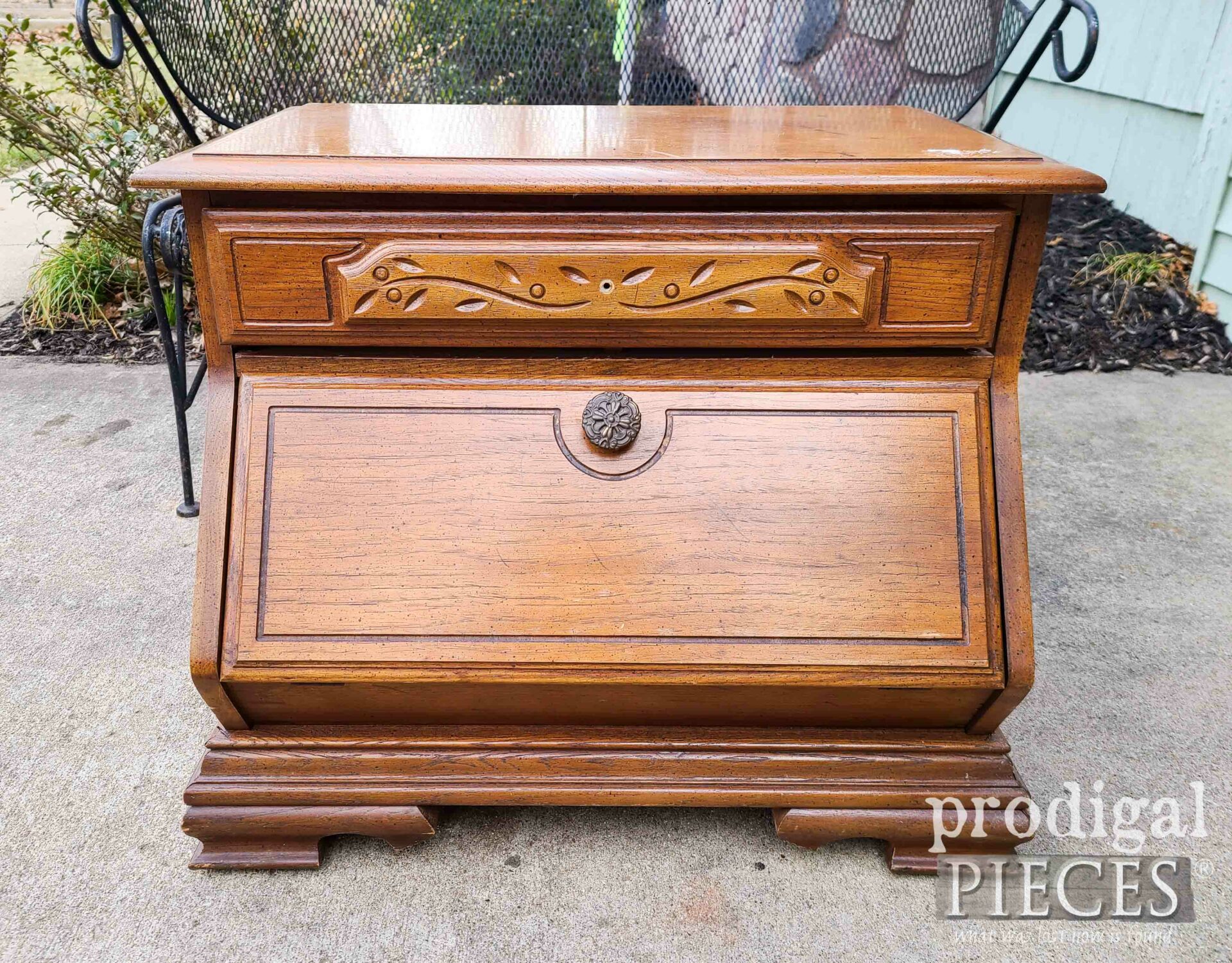 Nightstand Chest Before Makeover | prodigalpieces.com #prodigalpieces