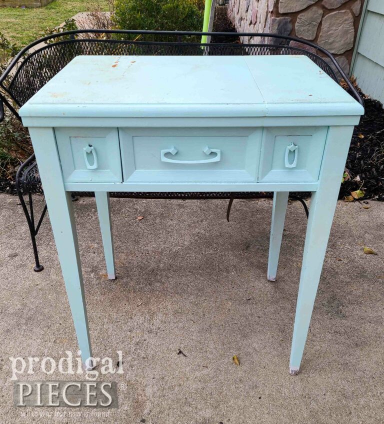 Sewing Machine Table Upcycled - Prodigal Pieces