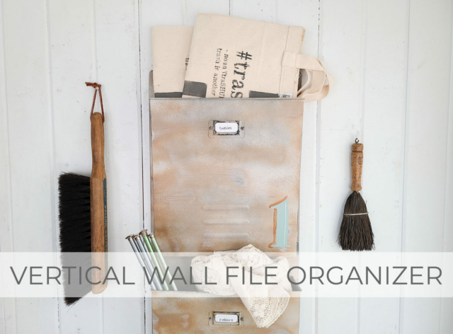 Showcase of Vertical Wall File Organizer Makeover by Larissa of Prodigal Pieces | prodigalpieces.com #prodigalpieces