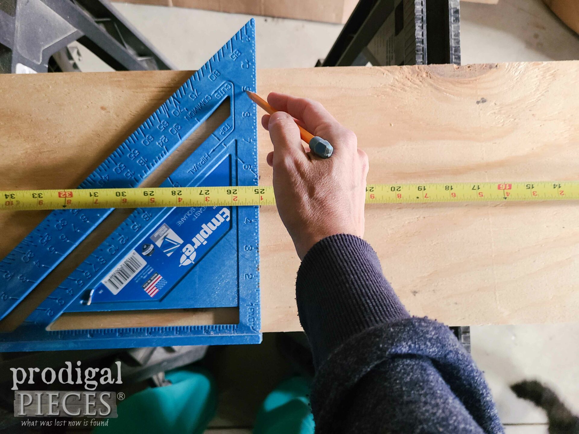 Cutting DIY Awning from Scrap Ply Wood | prodigalpieces.com #prodigalpieces
