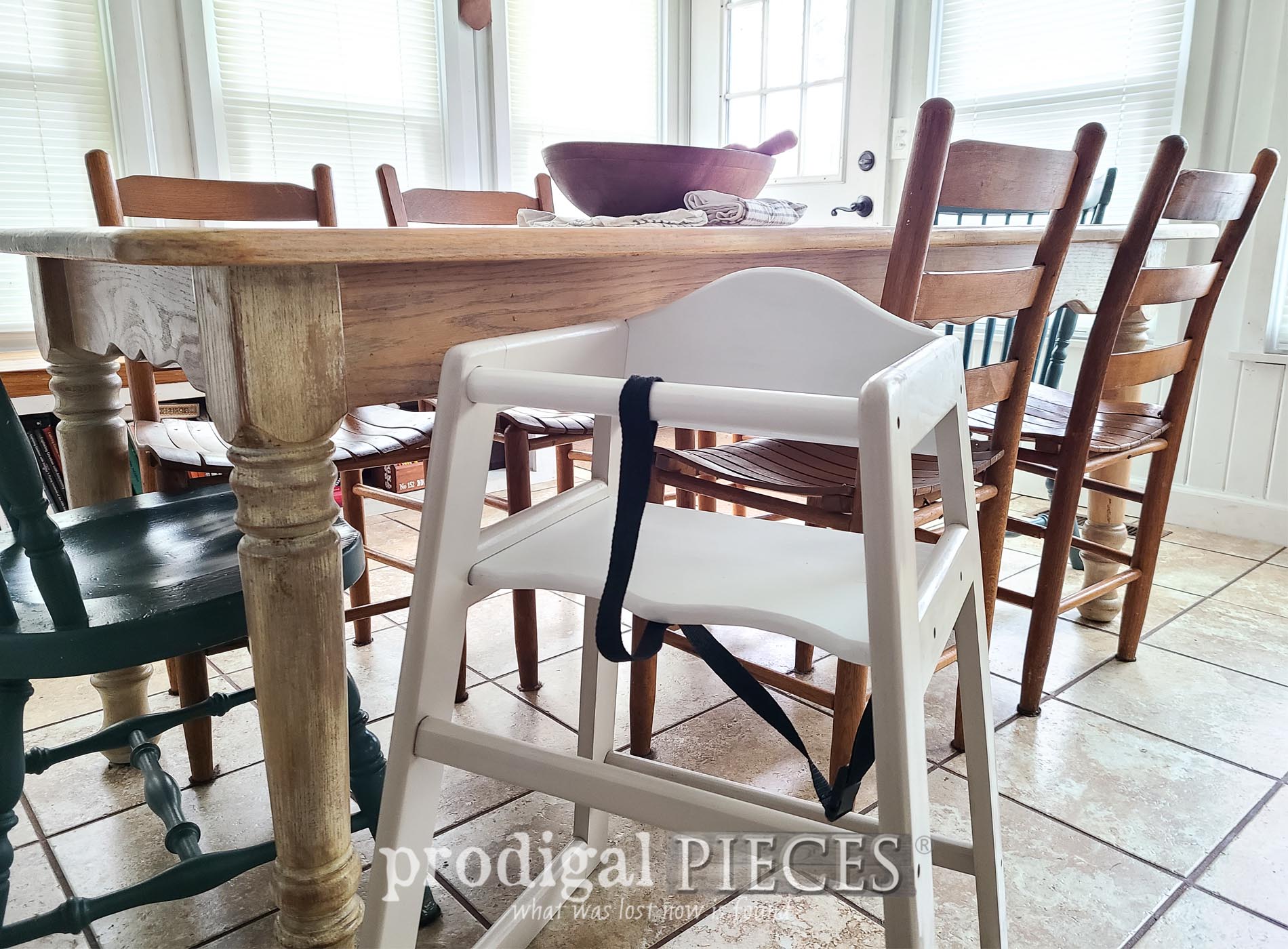 Featured DIY Painted Highchair by Larissa of Prodigal Pieces | prodigalpieces.com #prodigalpieces #farmhouse #diy
