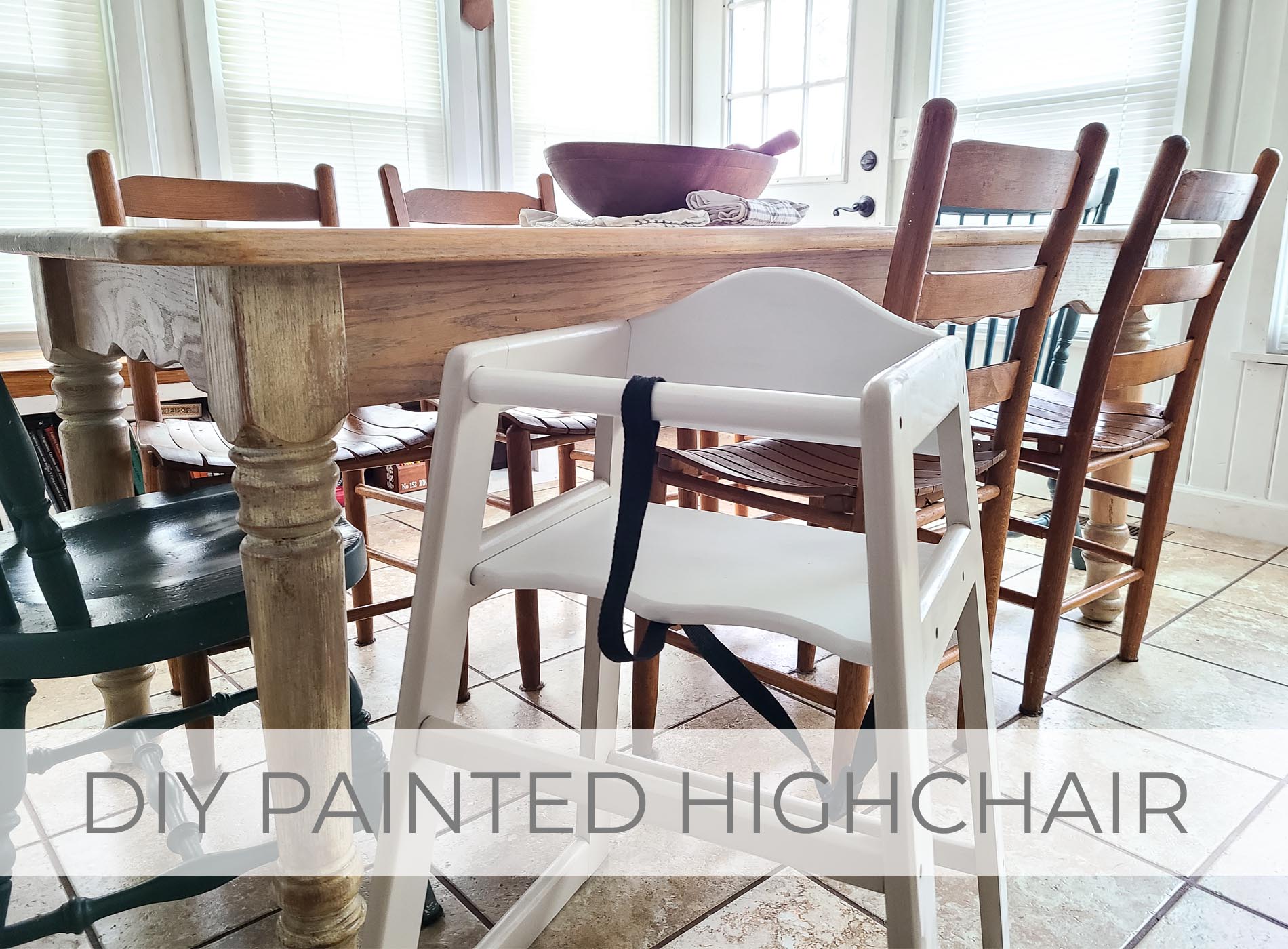 Showcase DIY Painted Highchair Makeover by Larissa of Prodigal Pieces | prodigalpieces.com #prodigalpieces