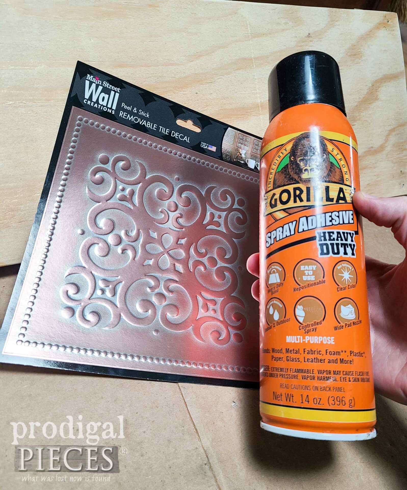 DIY Tin Tile Awning Adhesive | prodigalpieces.com #prodigalpieces