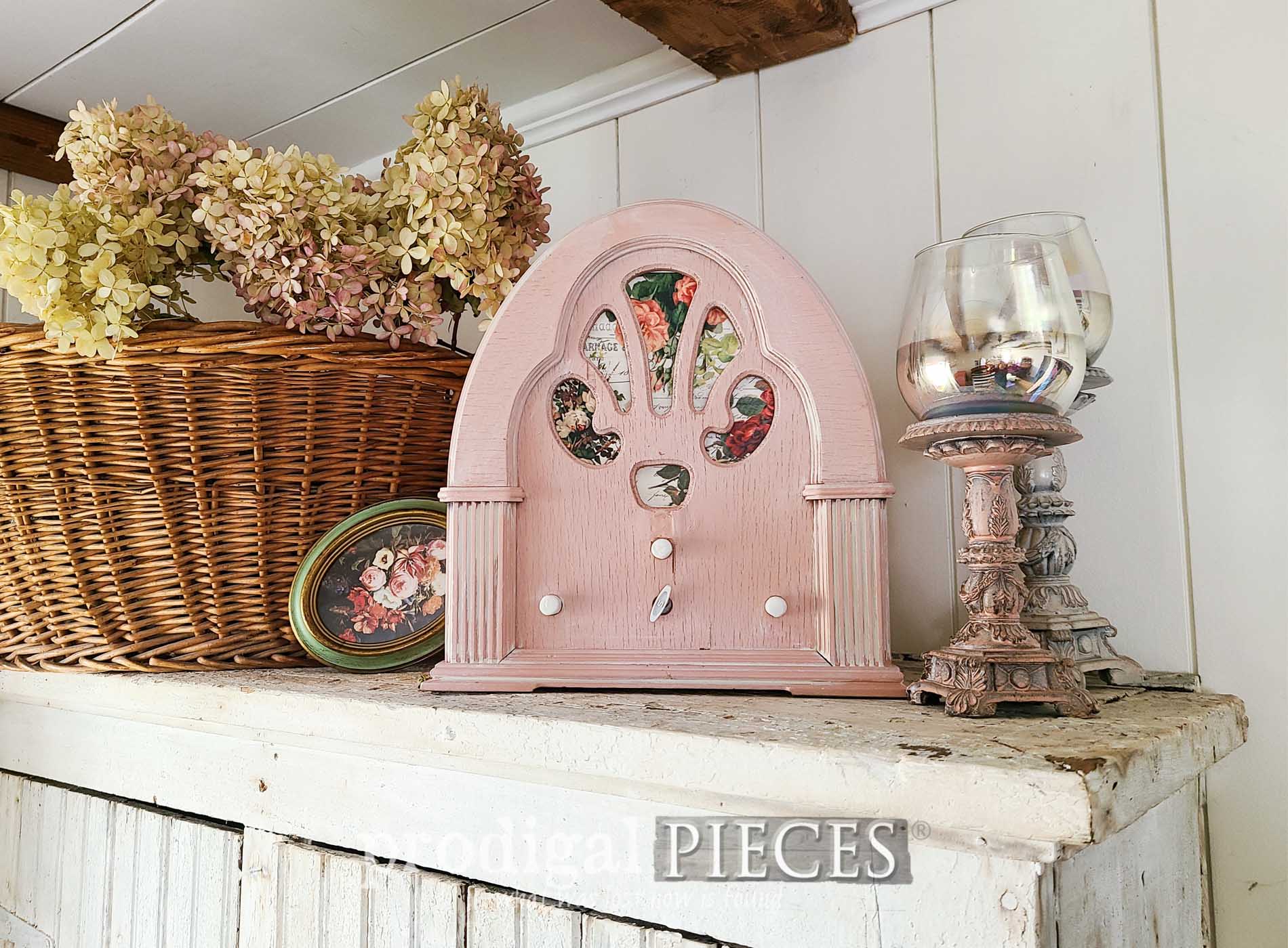 Featured Upcycled Antique Radio by Larissa of Prodigal Pieces | prodigalpieces.com #prodigalpieces #upcycled #diy #repurposed