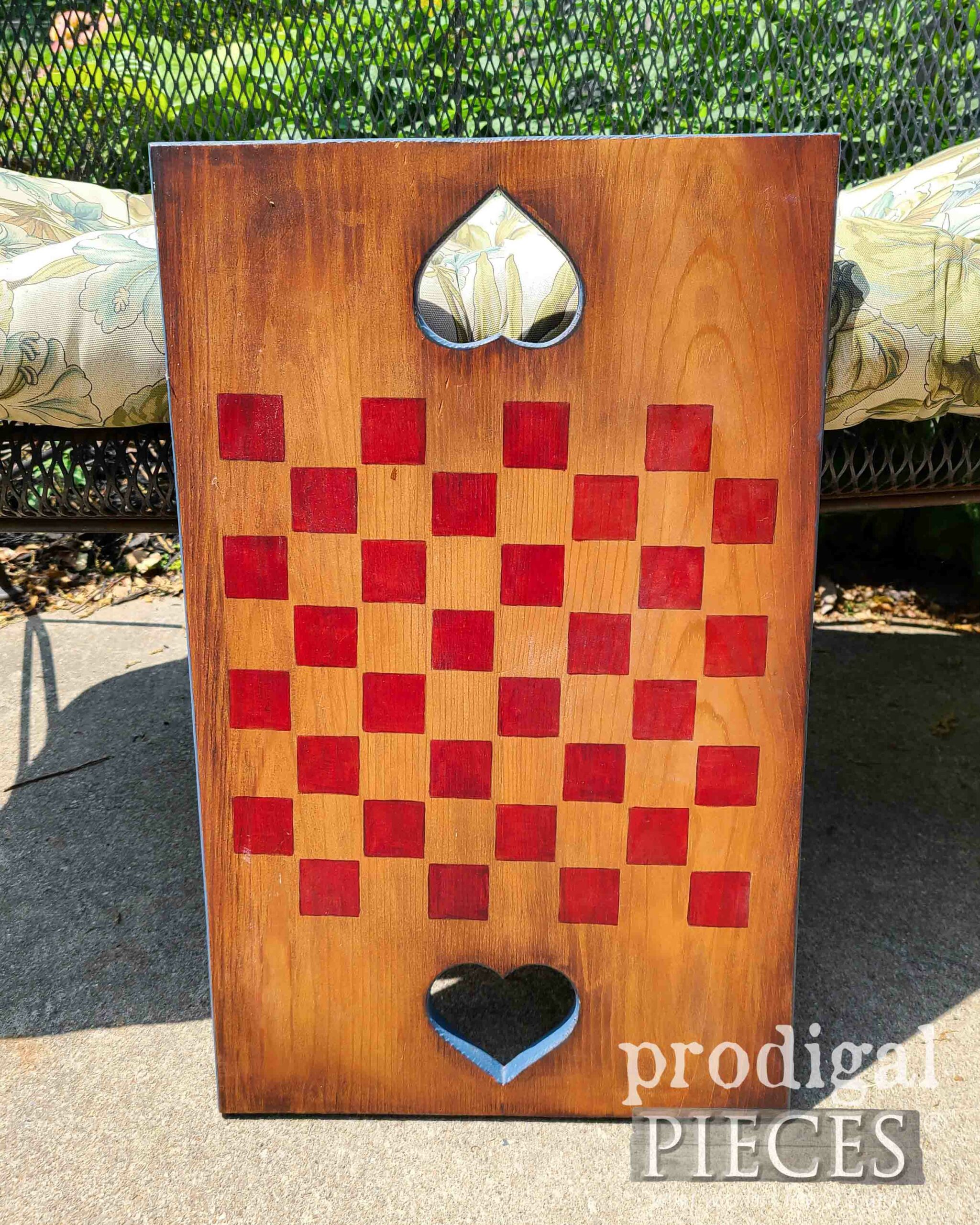 Vintage Checkerboard Before Makeover | prodigalpieces.com #prodigalpieces