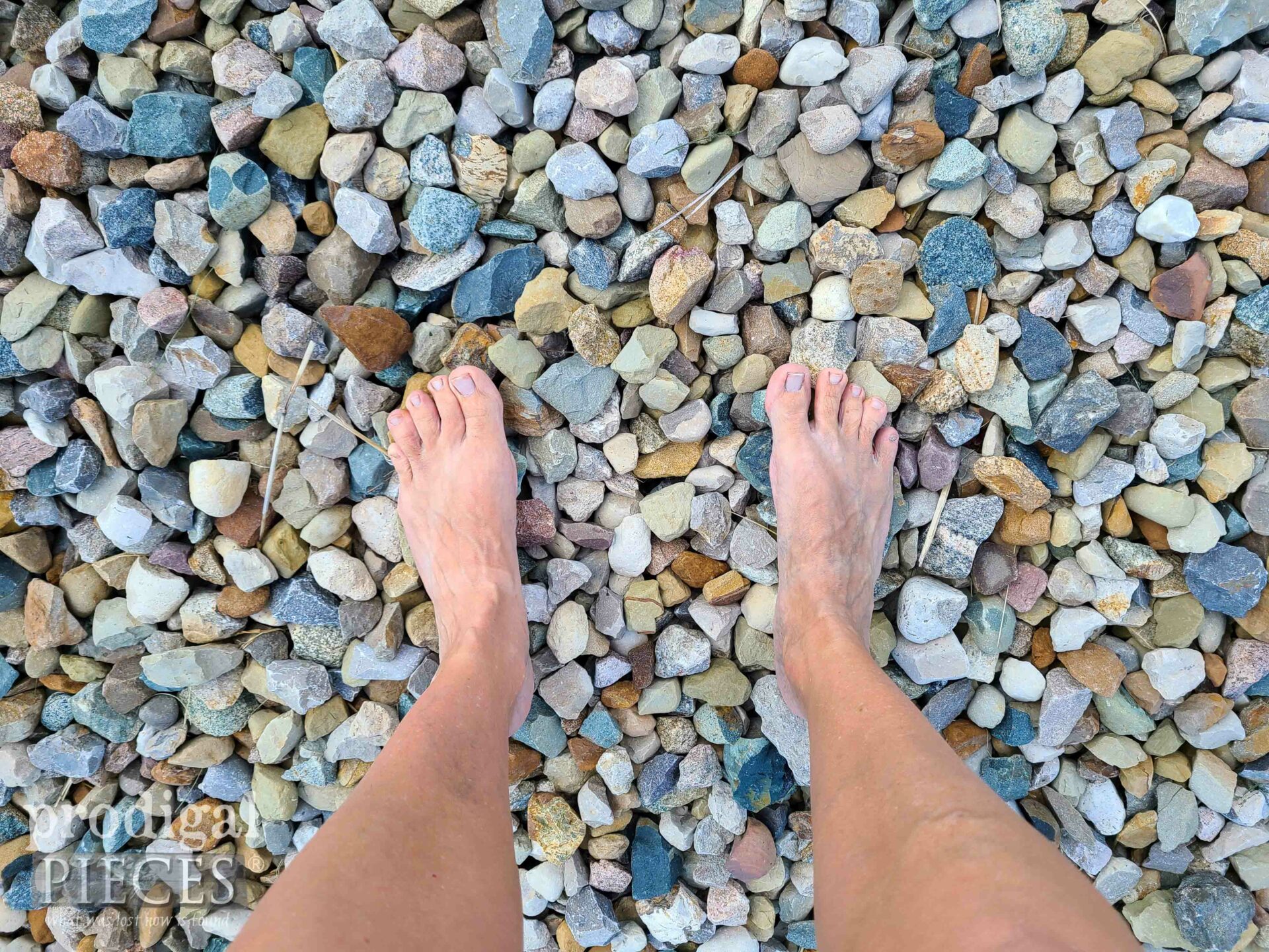 Barefoot Walking on Rocks | My Barefoot Journey Intro by Larissa of Prodigal Pieces | prodigalipieces.com #prodigalpieces