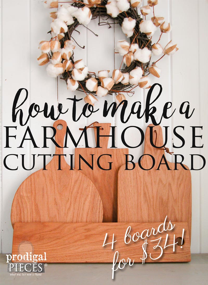 How to Make a Farmhouse Cutting Board DIY Tutorial by Larissa of Prodigal Pieces | prodigalpieces.com #prodigalpieces How to Make a Farmhouse Cutting Board DIY Tutorial by Larissa of Prodigal Pieces | prodigalpieces.com #prodigalpieces