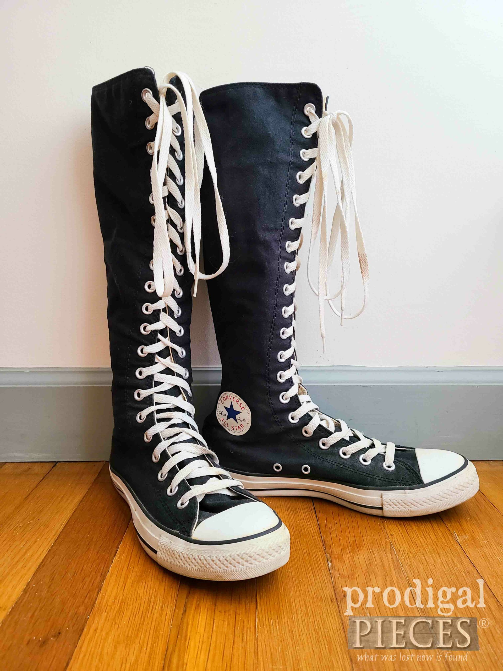 Knee High All Star Converse Chucks | My Barefoot Journey Intro | prodigalpieces.com #prodigalpieces