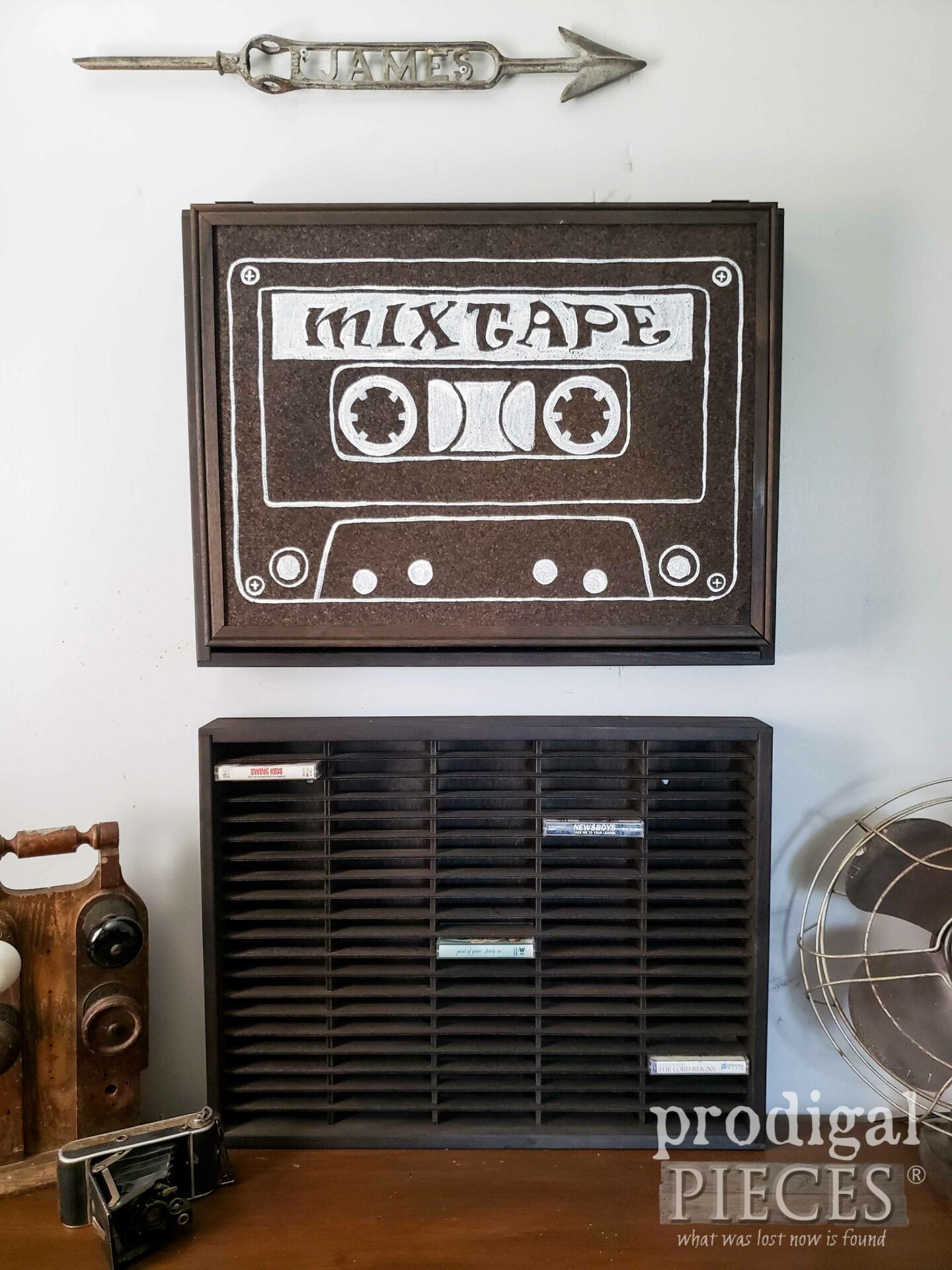 Napa Valley Vintage Cassette Tape Holders by Larissa of Prodigal Pieces | prodigalpieces.com #prodigalpieces #vintage