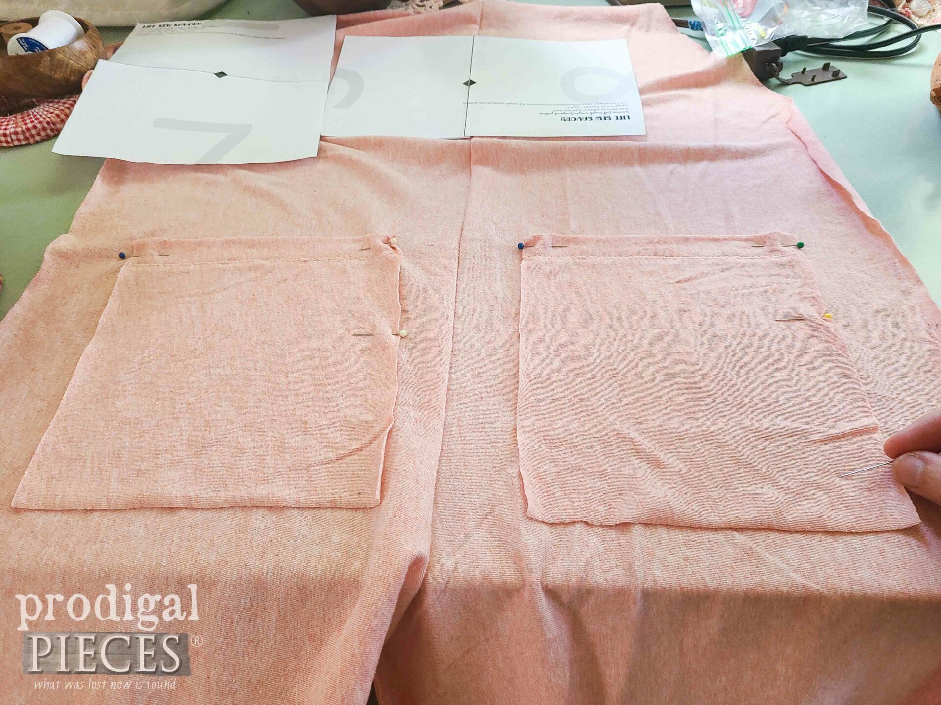 Placing DIY Refashioned Jumper Pockets | prodigalpieces.com #prodigalpieces