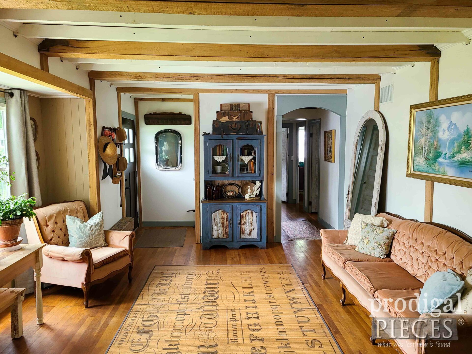 Rustic Farmhouse Living Room Remodel by Larissa of Prodigal Pieces | prodigalpieces.com #prodigalpieces