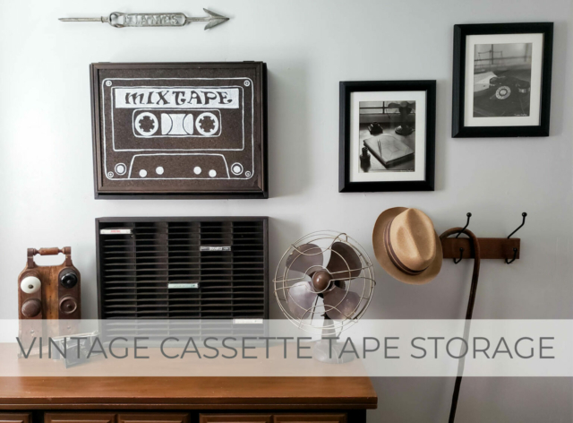 Showcase Vintage Cassette Tape Holder by Larissa of Prodigal Pieces | prodigalpieces.com #prodigalpieces