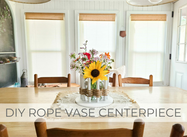Showcase of DIY Rope Vase Centerpiece by Larissa of Prodigal Pieces | prodigalpieces.com #prodigalpieces