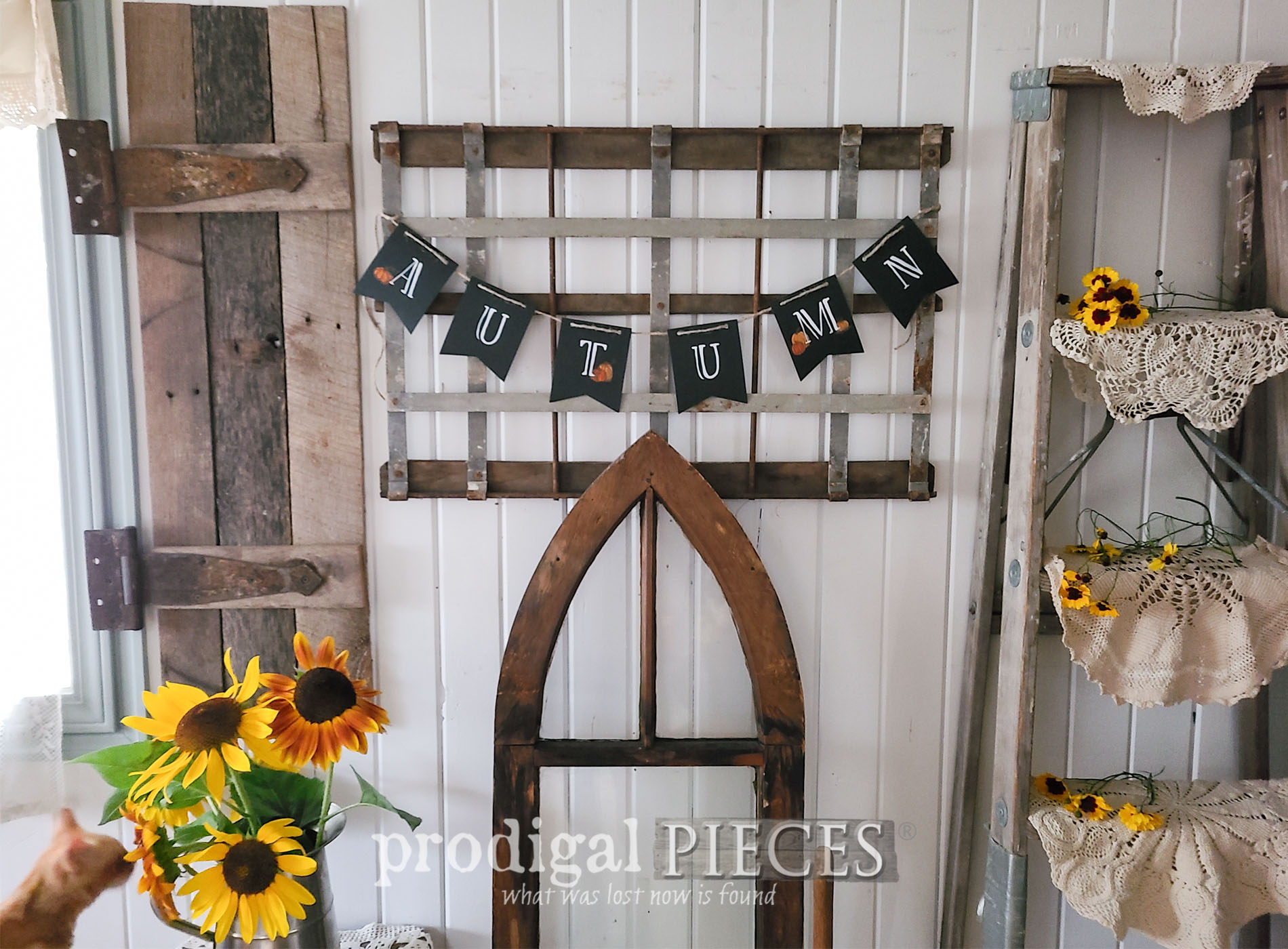 Featured Salvaged Art from Vintage Laundry Cart by Larissa of Prodigal Pieces | prodigalpieces.com #prodigalpieces