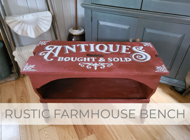 Showcase of Rustic Farmhouse Bench Makeover by Larissa of Prodigal Pieces | prodigalpieces.com #prodigalpieces