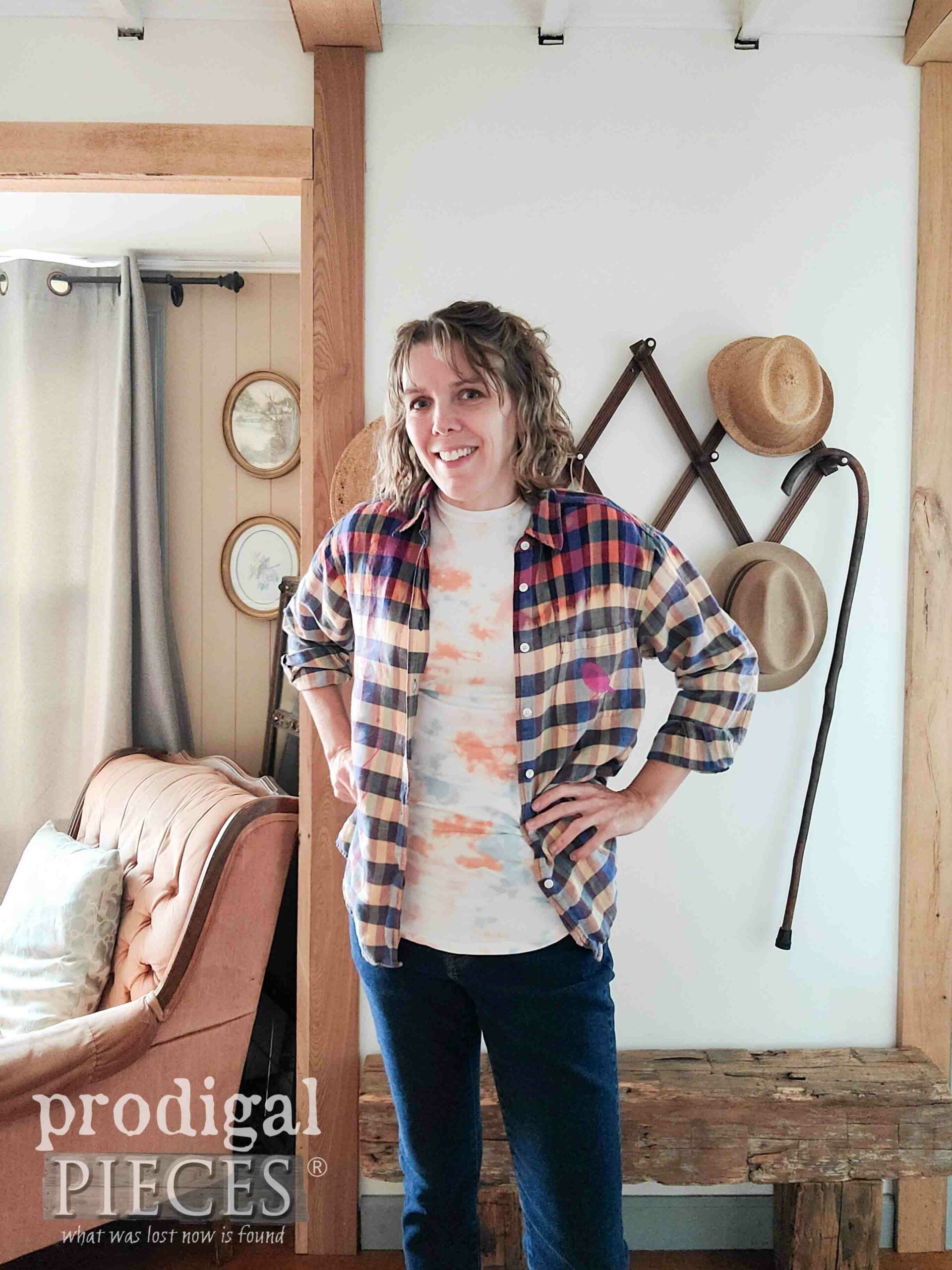 Bright and Fun Bleached Shirt Tutorial for Boutique Style by Larissa of Prodigal Pieces | prodigalpieces.com #prodigalpieces