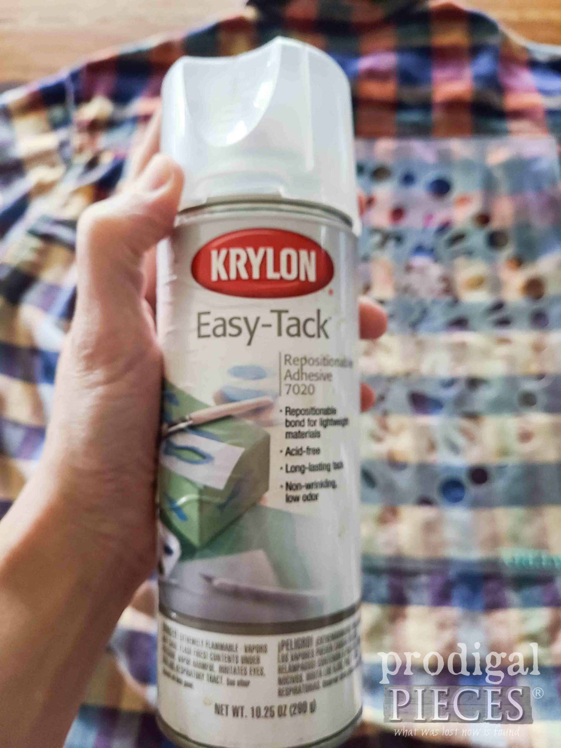 Easy Tack Krylon Spray Repositionable Adhesive | prodigalpieces.com #prodigalpieces