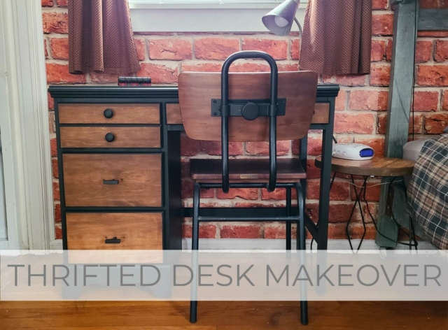 Showcase of Thrifted Desk Makeover by Prodigal Pieces | prodigalpieces.com #prodigalpieces