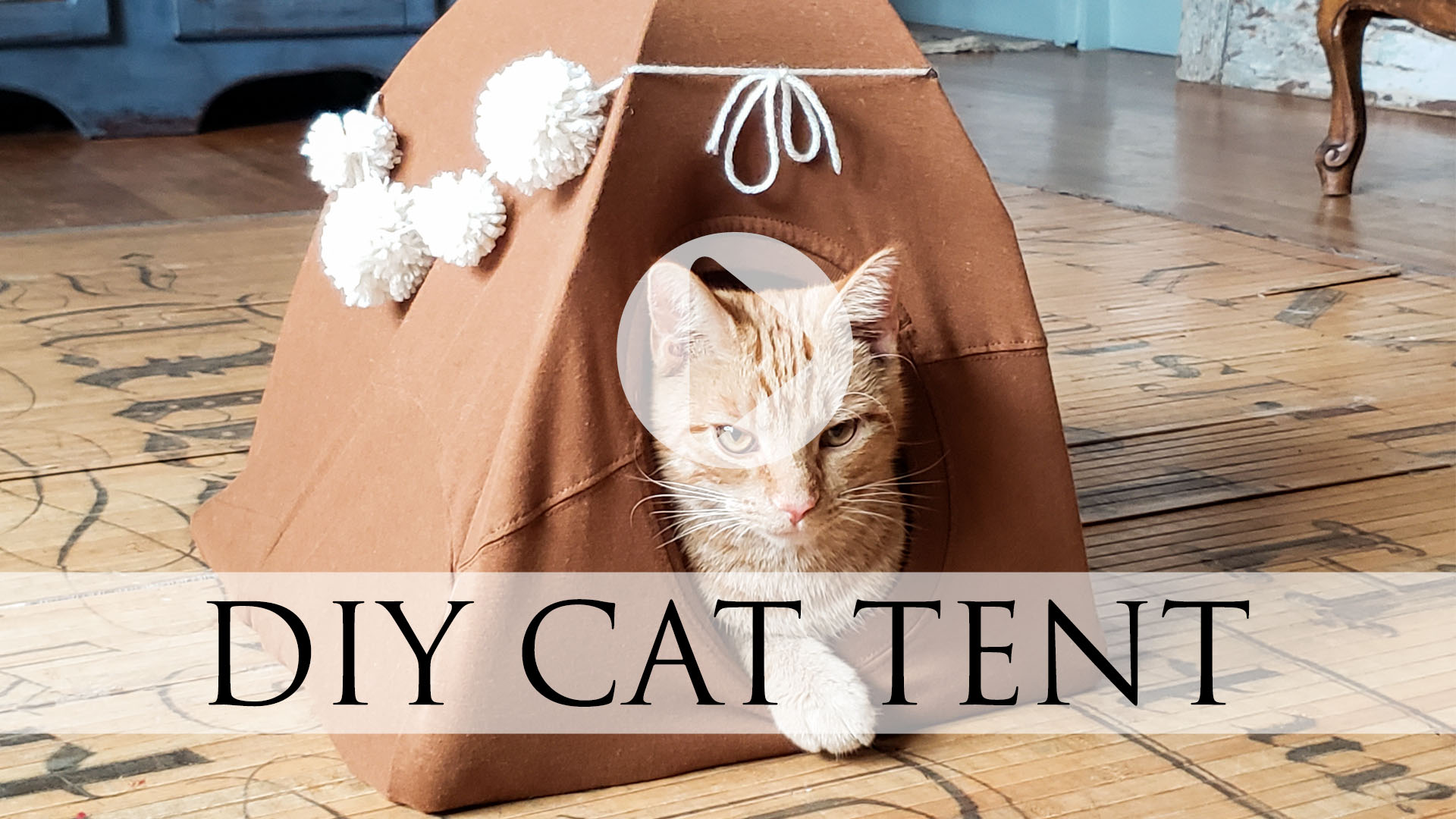 Blog Video DIY Cat Tent Tutorial by Larissa of Prodigal Pieces | prodigalpieces.com #prodigalpieces