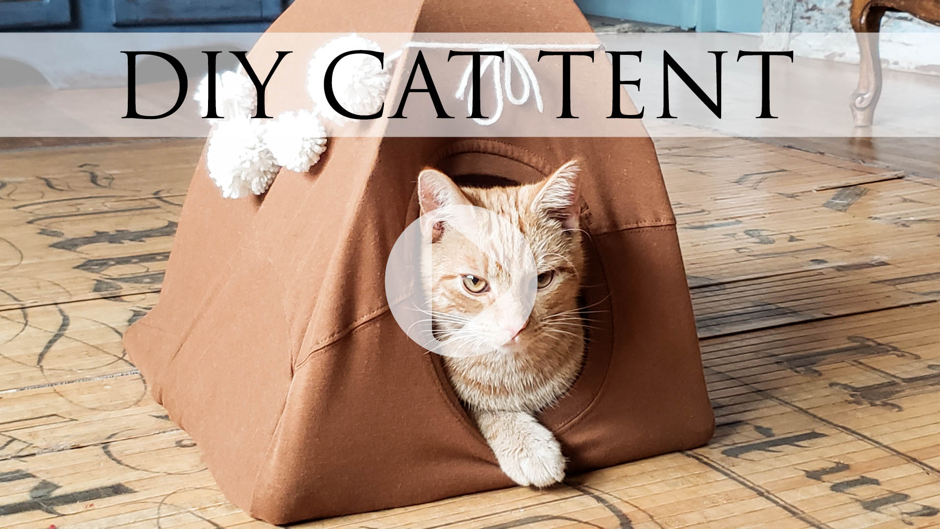 DIY Cat Tent Tutorial with Video by Larissa of Prodigal Pieces | prodigalpieces.com #prodigalpieces