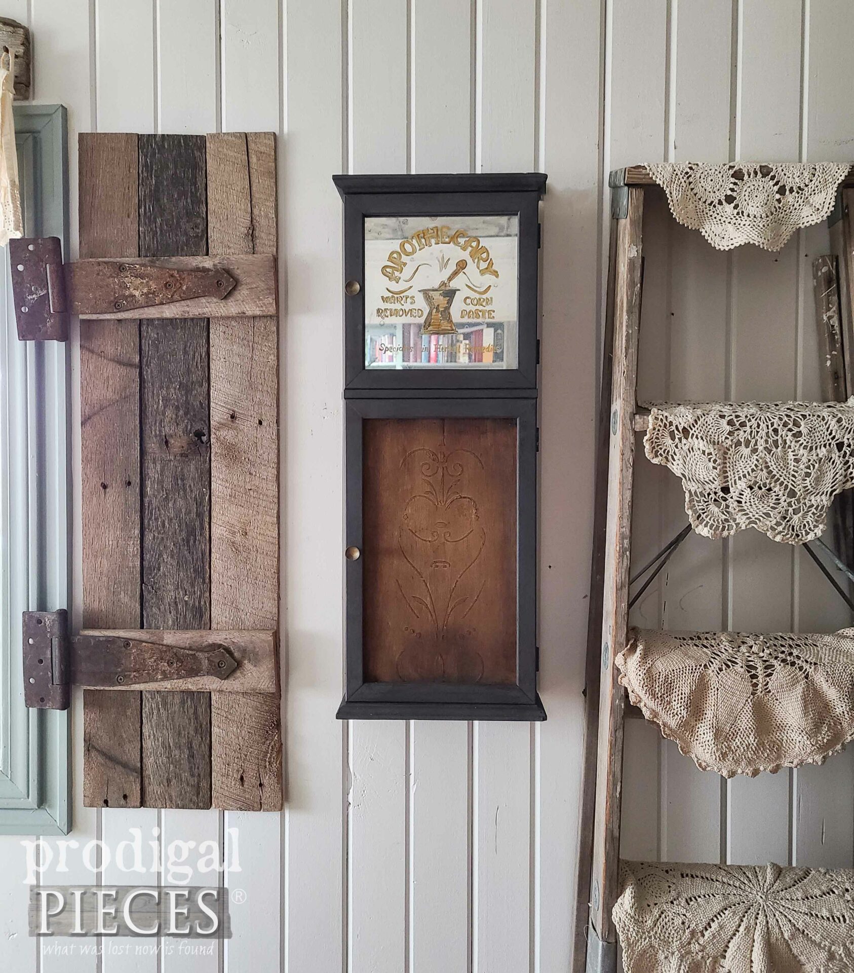 Upcycled Clock Cabinet Turned Apothecary Storage by Larissa of Prodigal Pieces | prodigalpieces.com #prodgalpieces