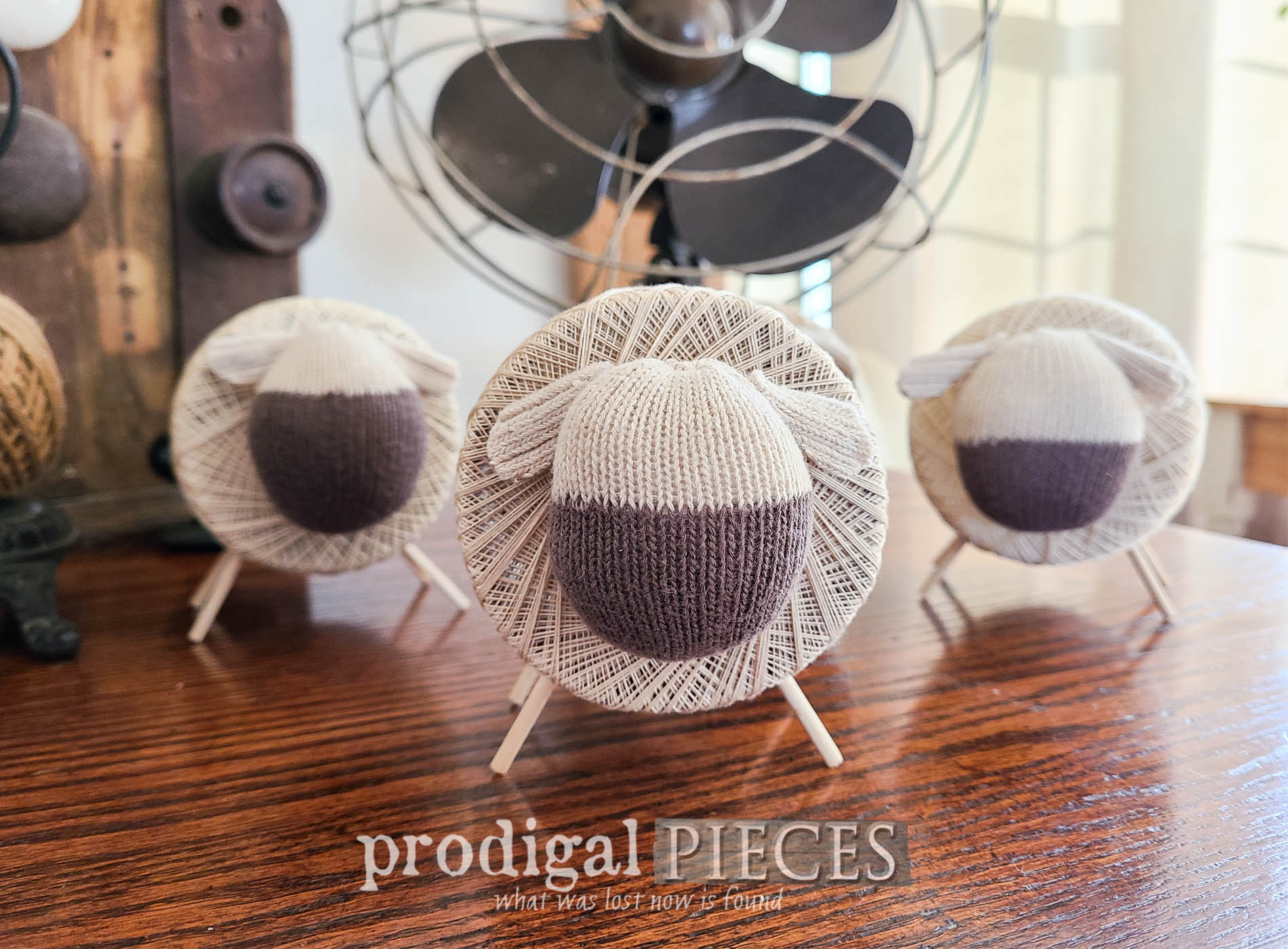 Featured DIY Spool Sheep by Larissa of Prodigal Pieces | prodigalpieces.com #prodigalpieces