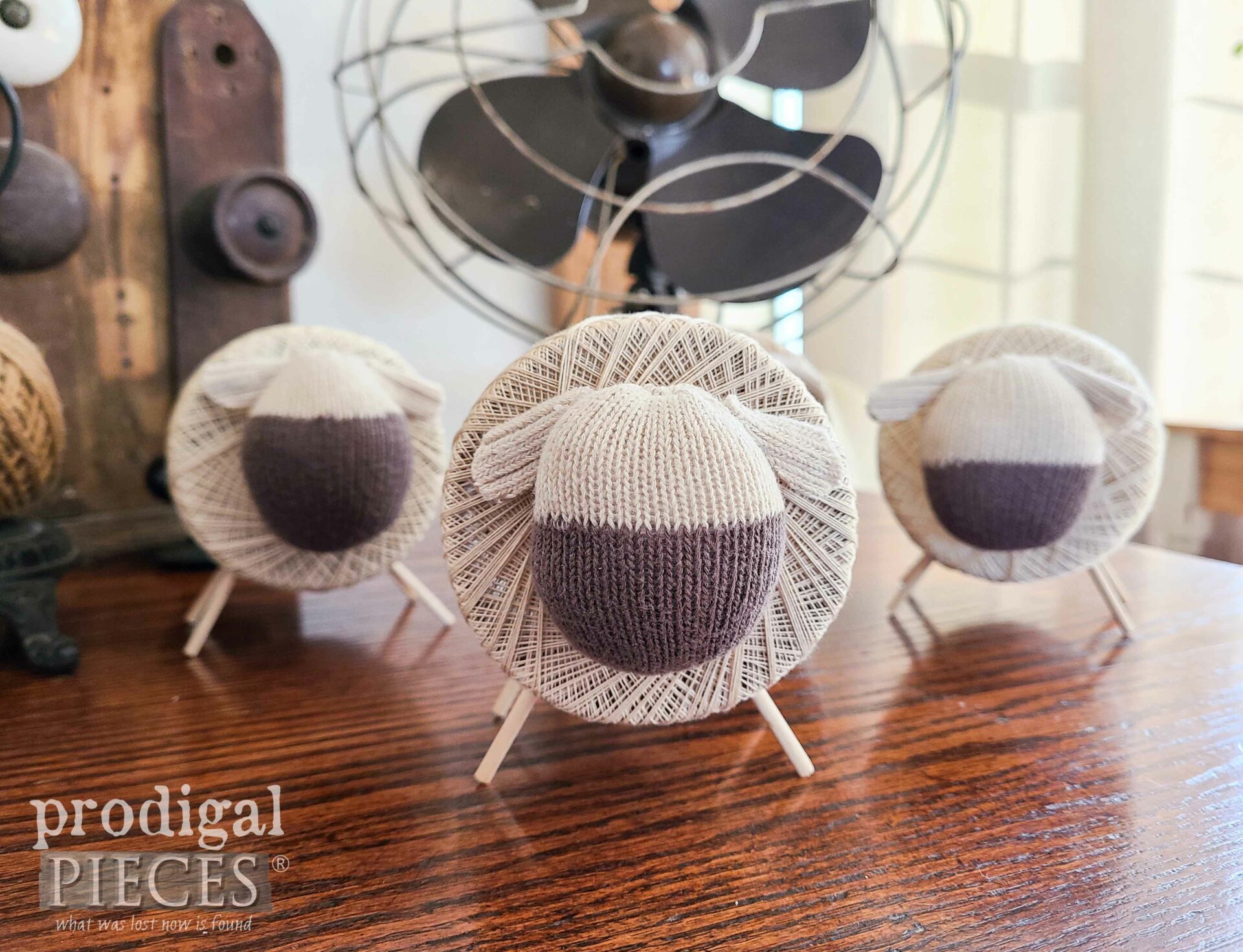 Knit Sock DIY Spool Sheep by Larissa of Prodigal Pieces | prodigalpieces.com #prodigalpieces