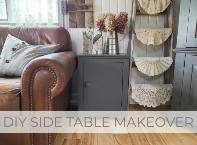 Showcase of DIY Side Table by Larissa of Prodigal Pieces | prodigalpieces.com #prodigalpieces